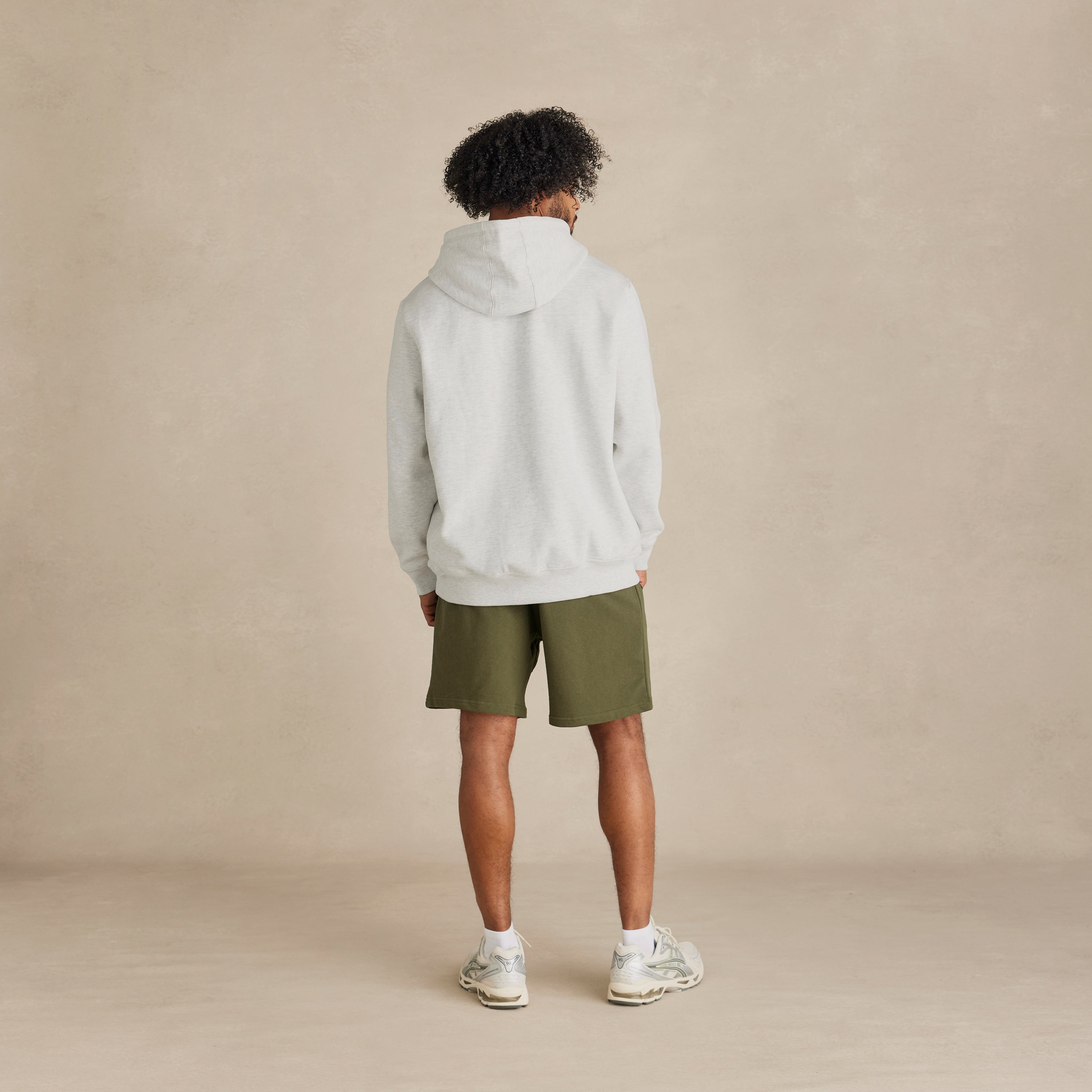 Military Olive Midweight Organic French Terry Short