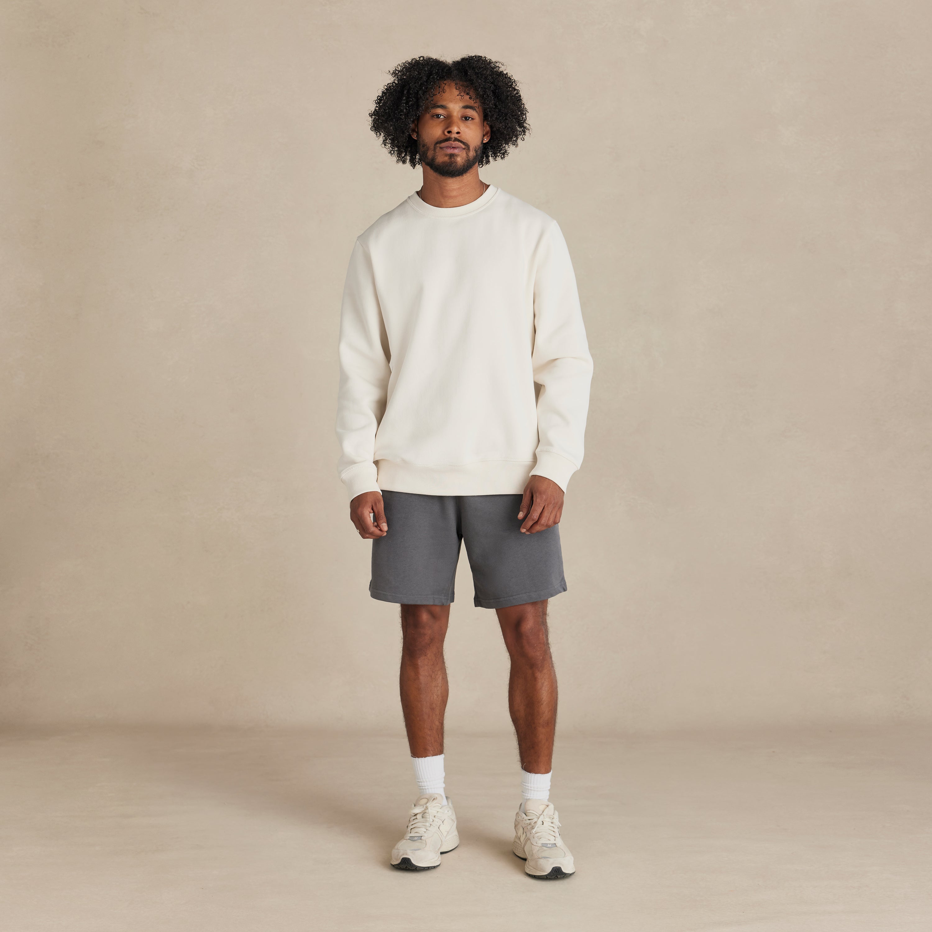 Slate Midweight Organic French Terry Short