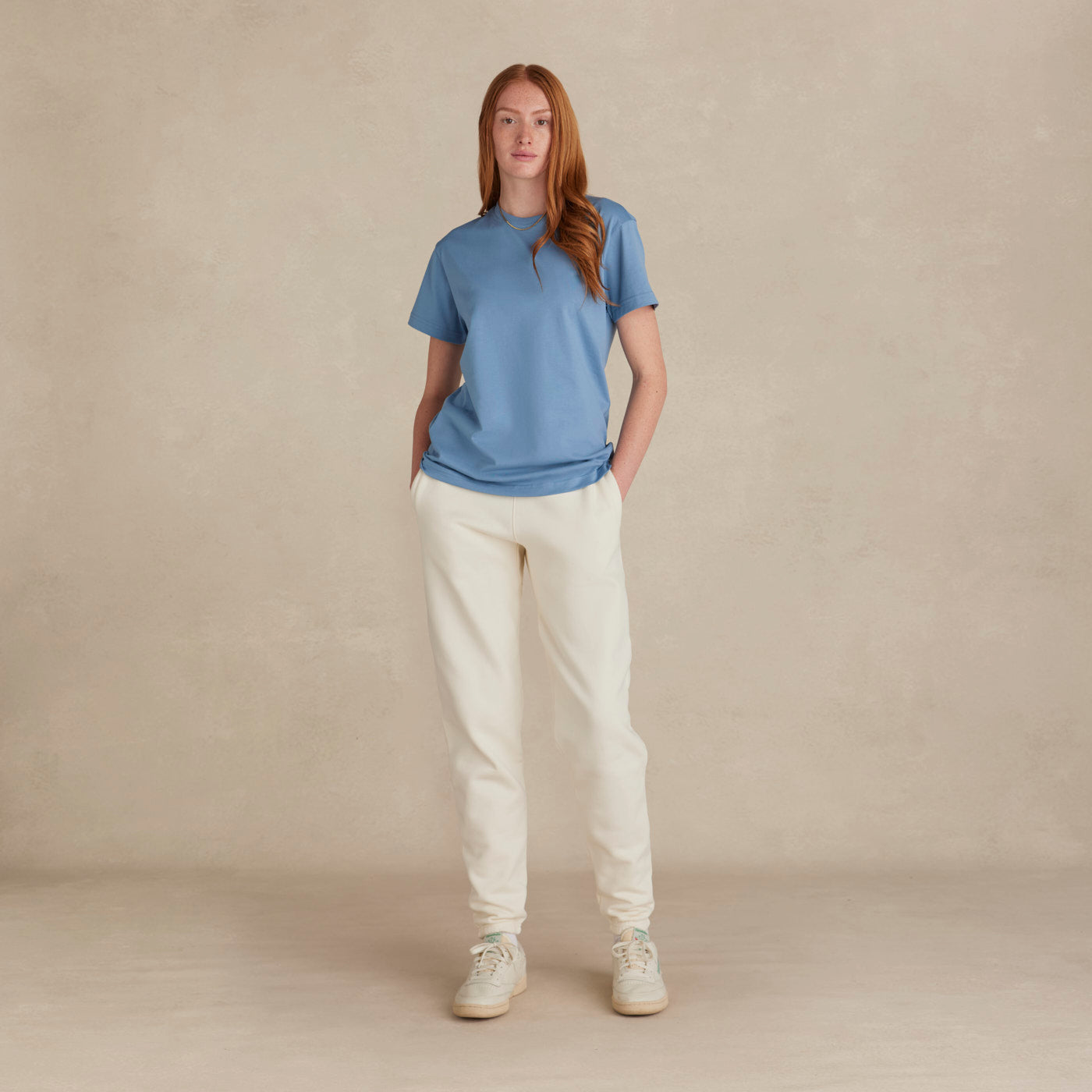 Cloudy Blue Midweight Supima® Tee