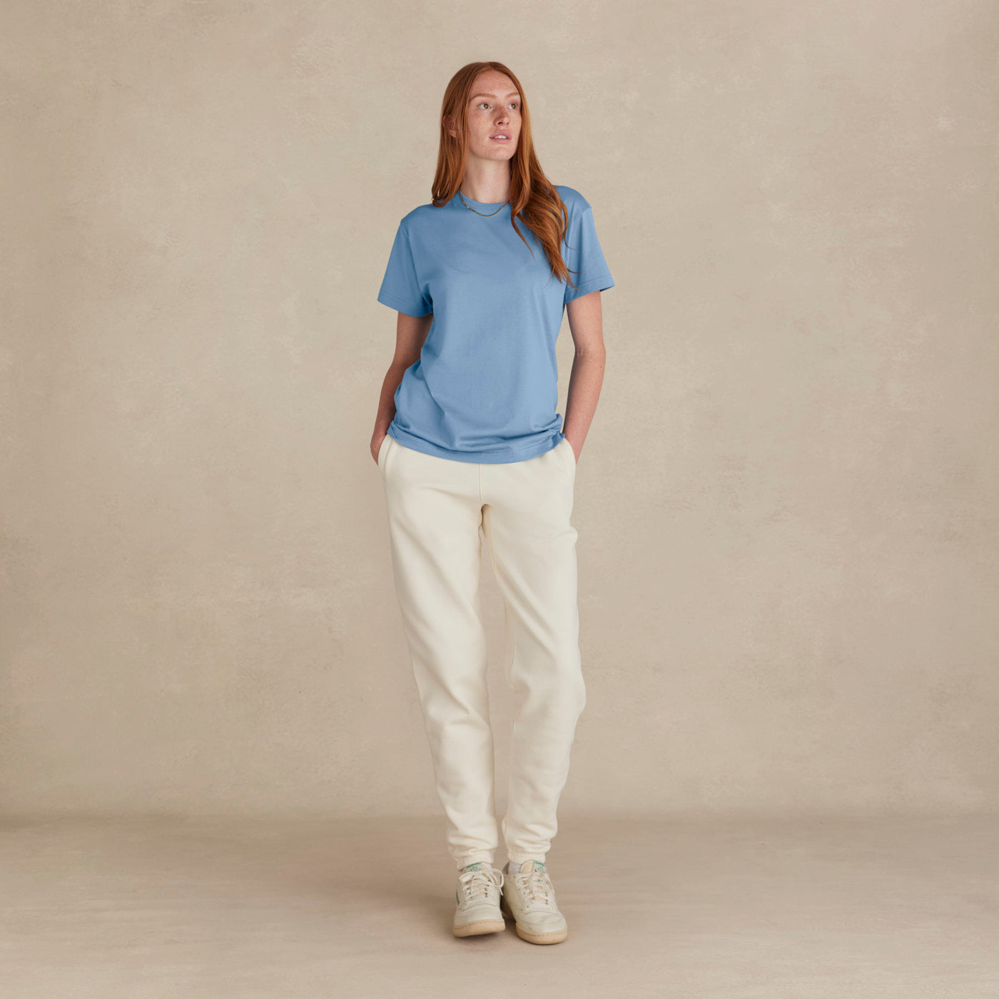 Cloudy Blue Midweight Supima® Tee