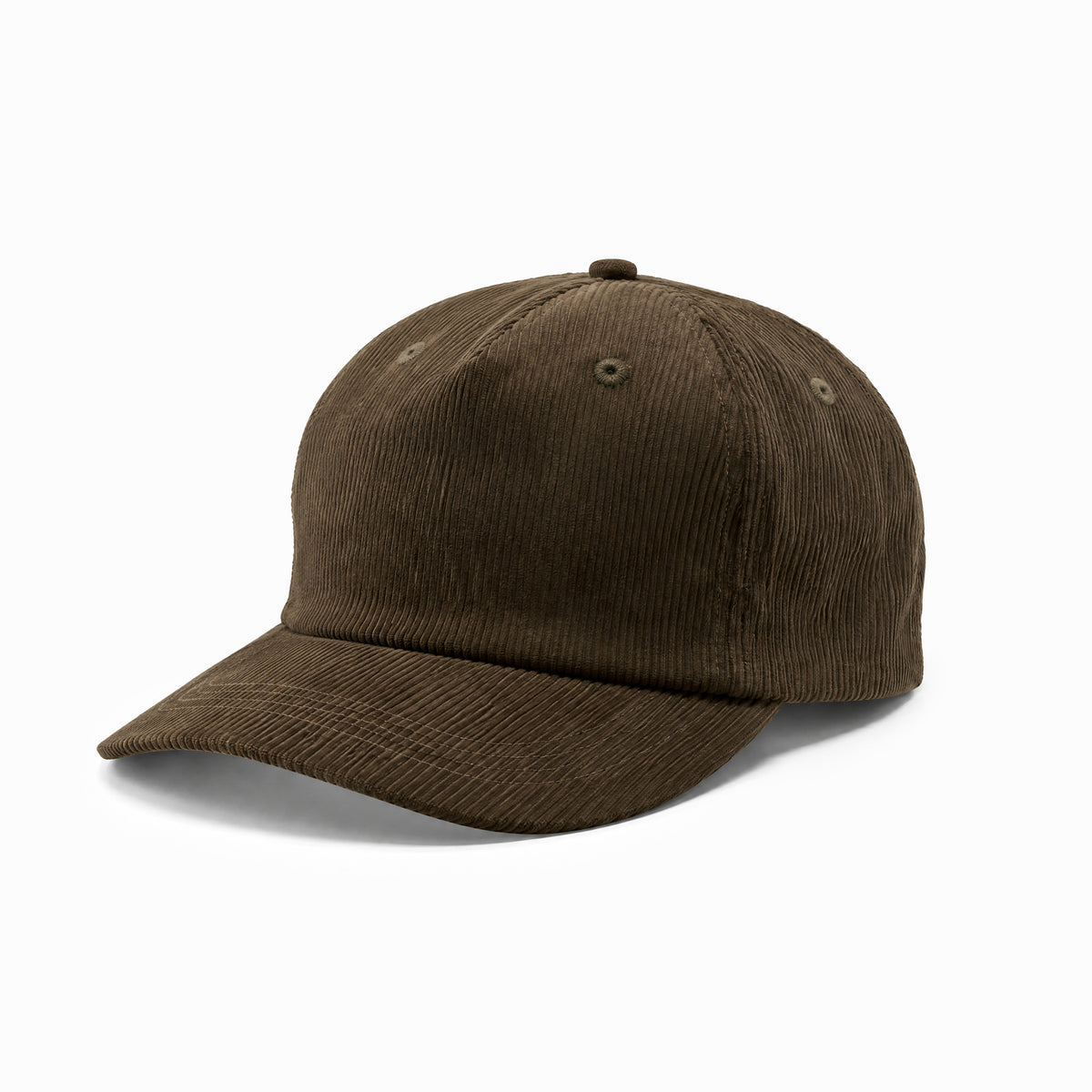 Brown Corduroy 5-Panel Cap