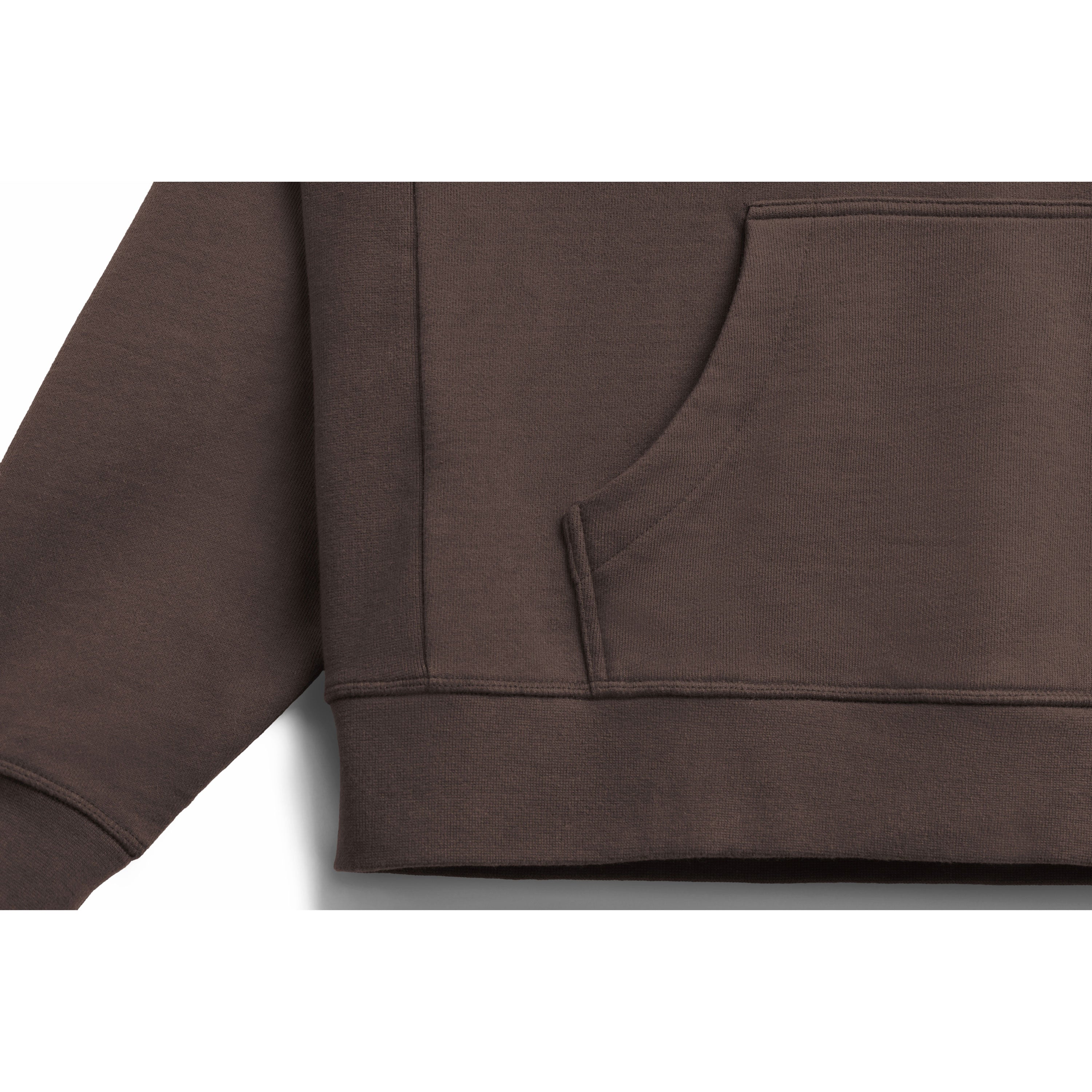 Espresso Ultra Heavyweight Organic French Terry Hood