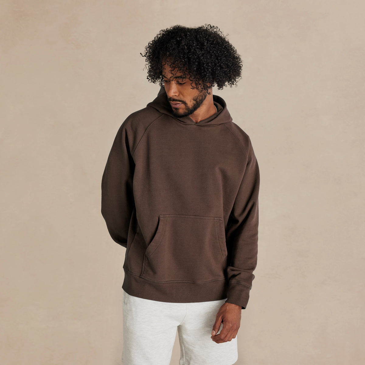 Espresso Ultra Heavyweight Organic French Terry Hood