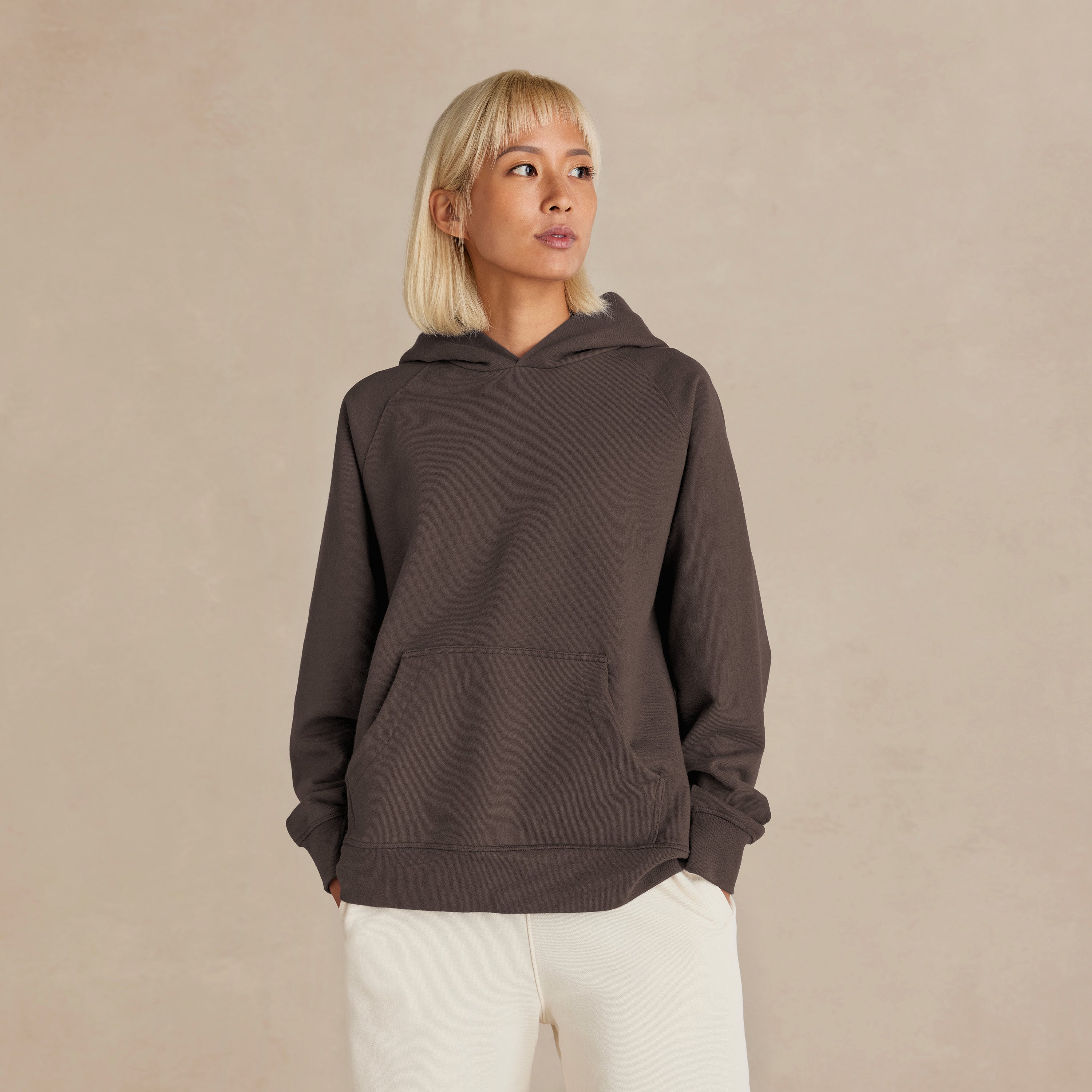 Espresso Ultra Heavyweight Organic French Terry Hood