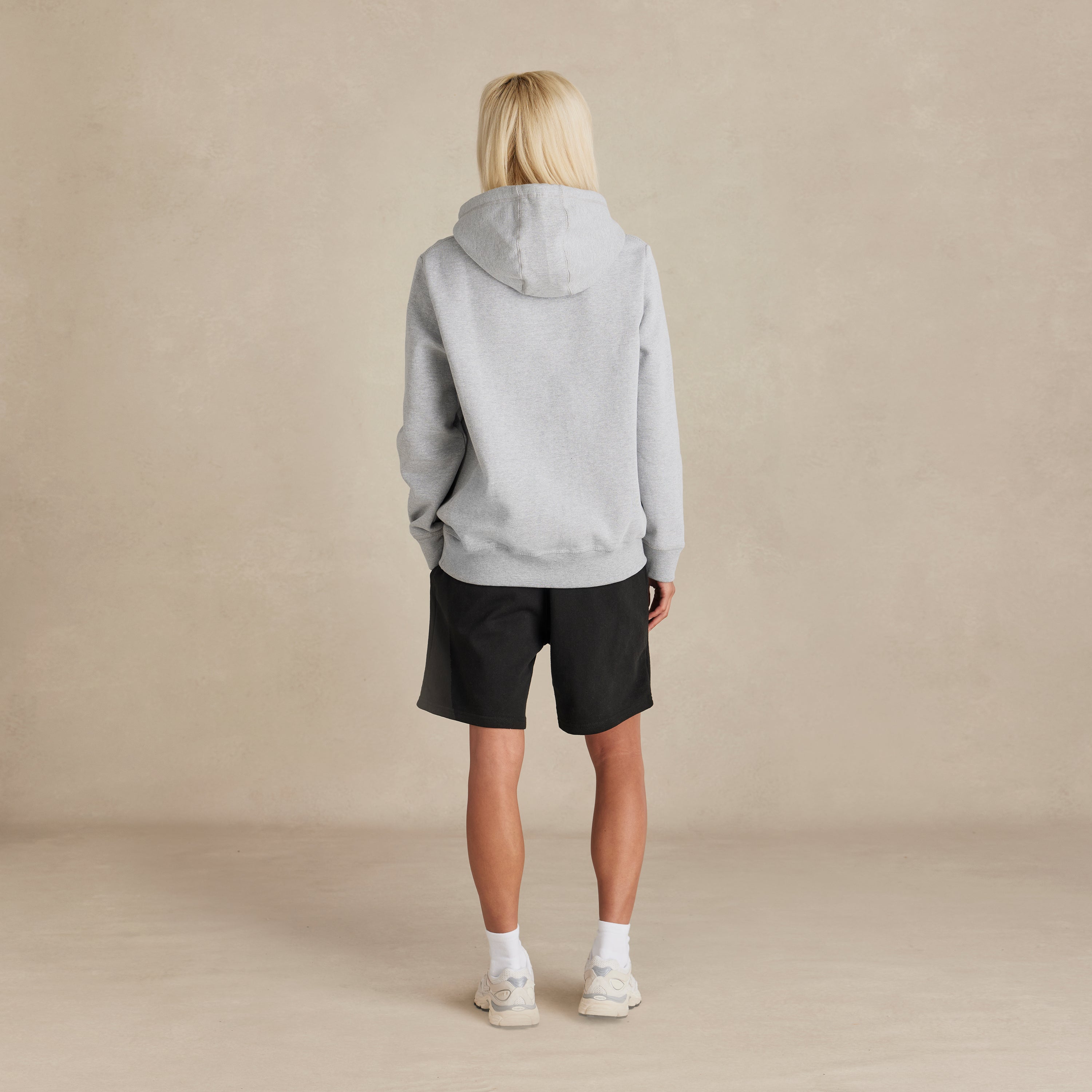 Heather Grey Heavyweight Organic Brushed Hood