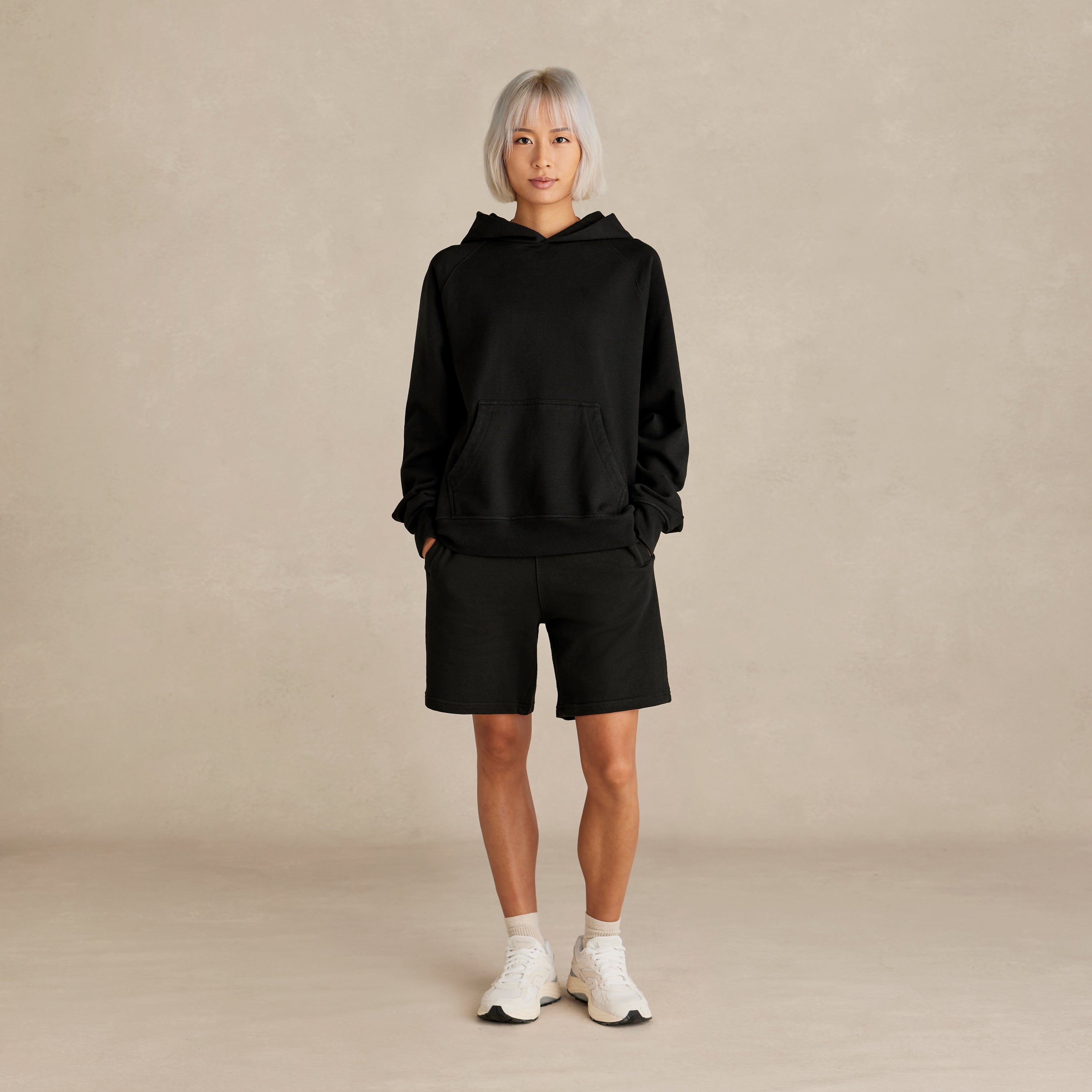 Black Ultra Heavyweight Organic French Terry Hood