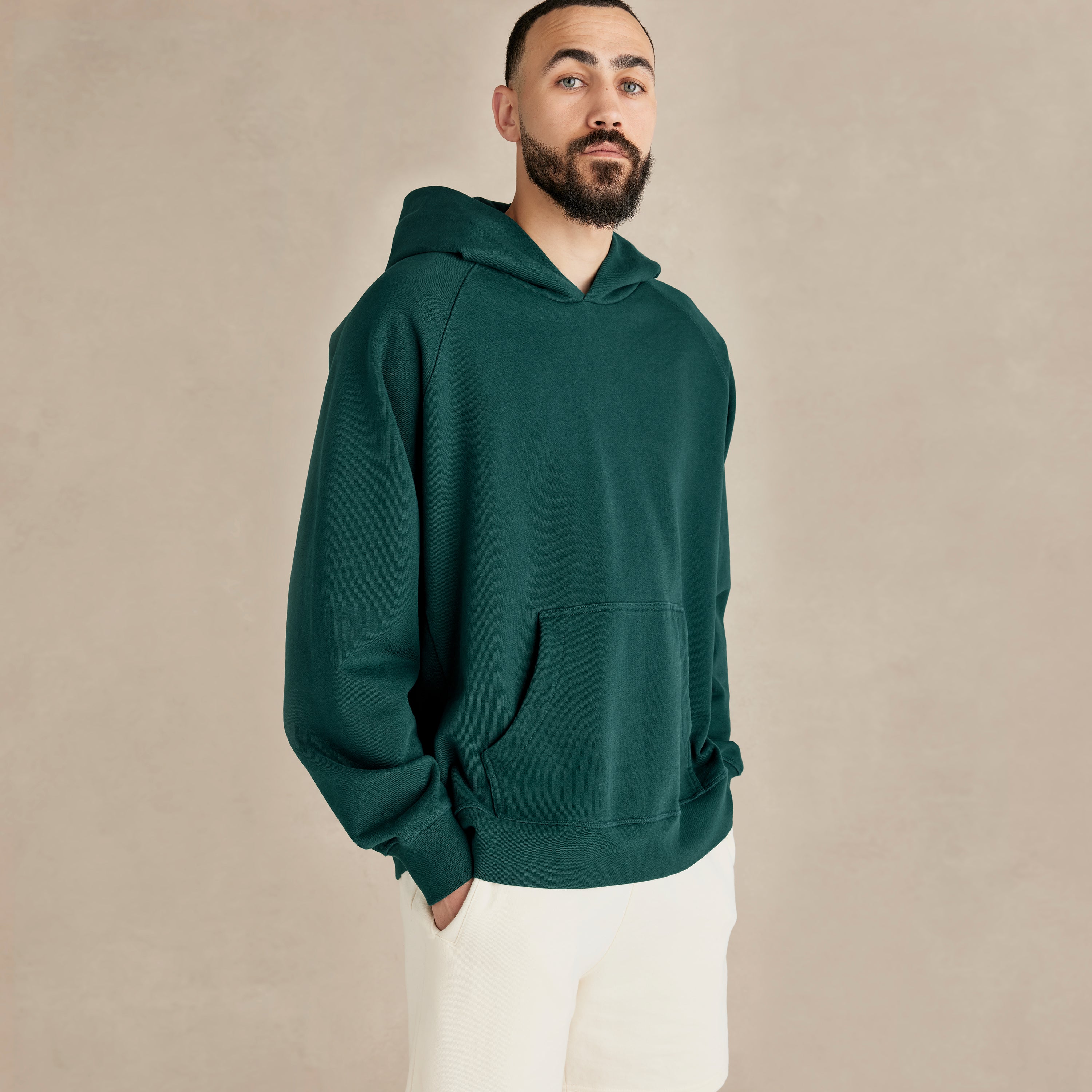 Pine Ultra Heavyweight Organic French Terry Hood