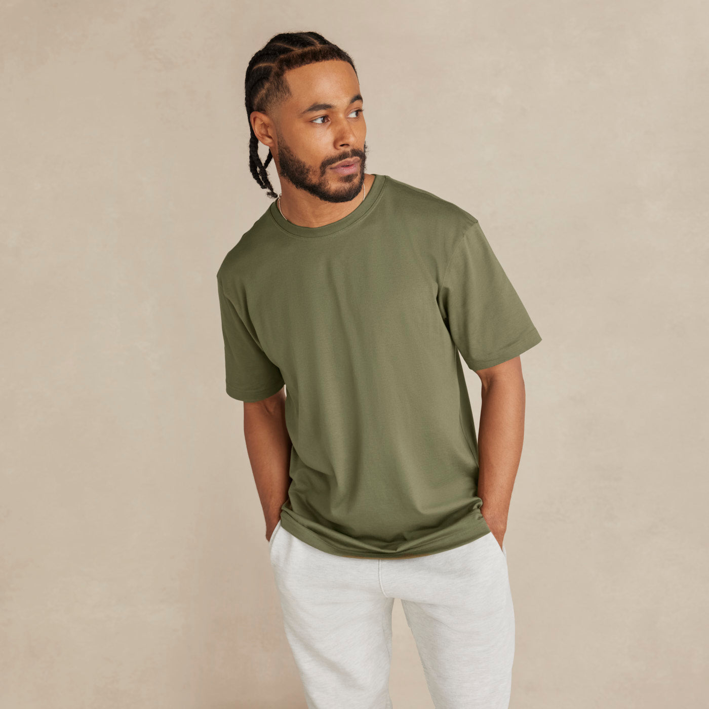 Military Olive Midweight Supima® Tee