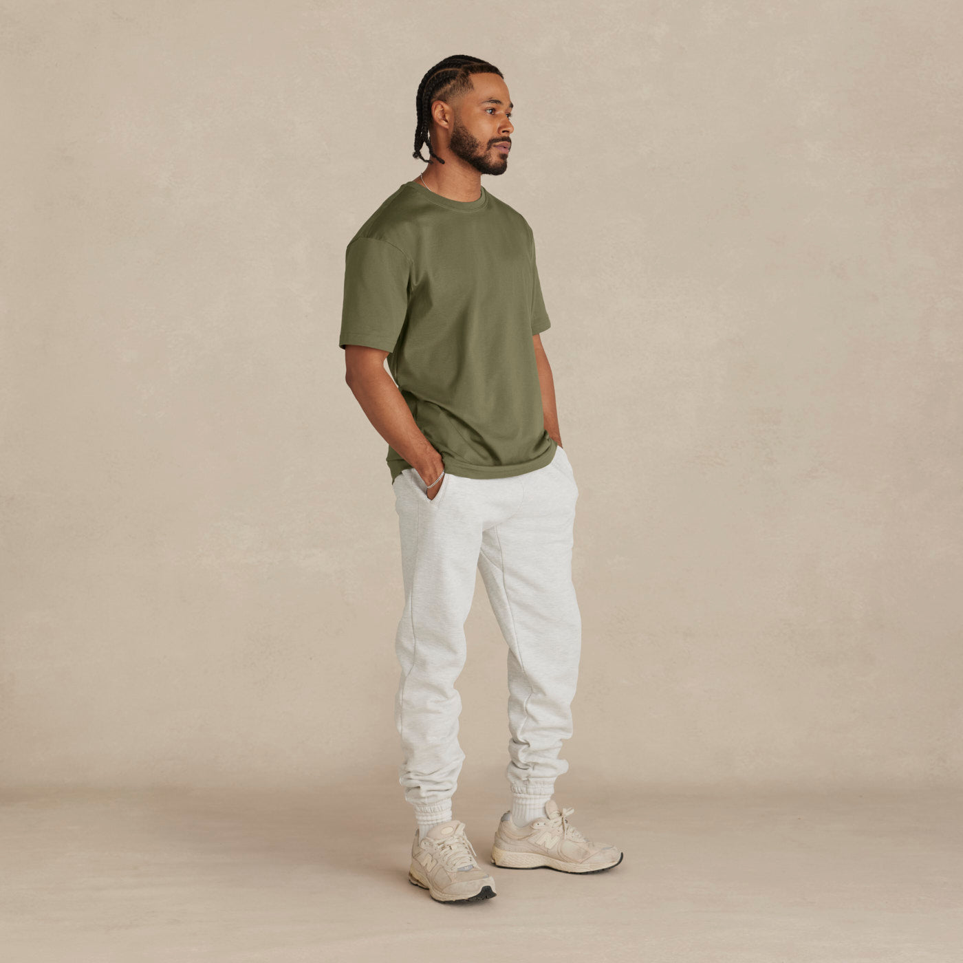 Military Olive Midweight Supima® Tee