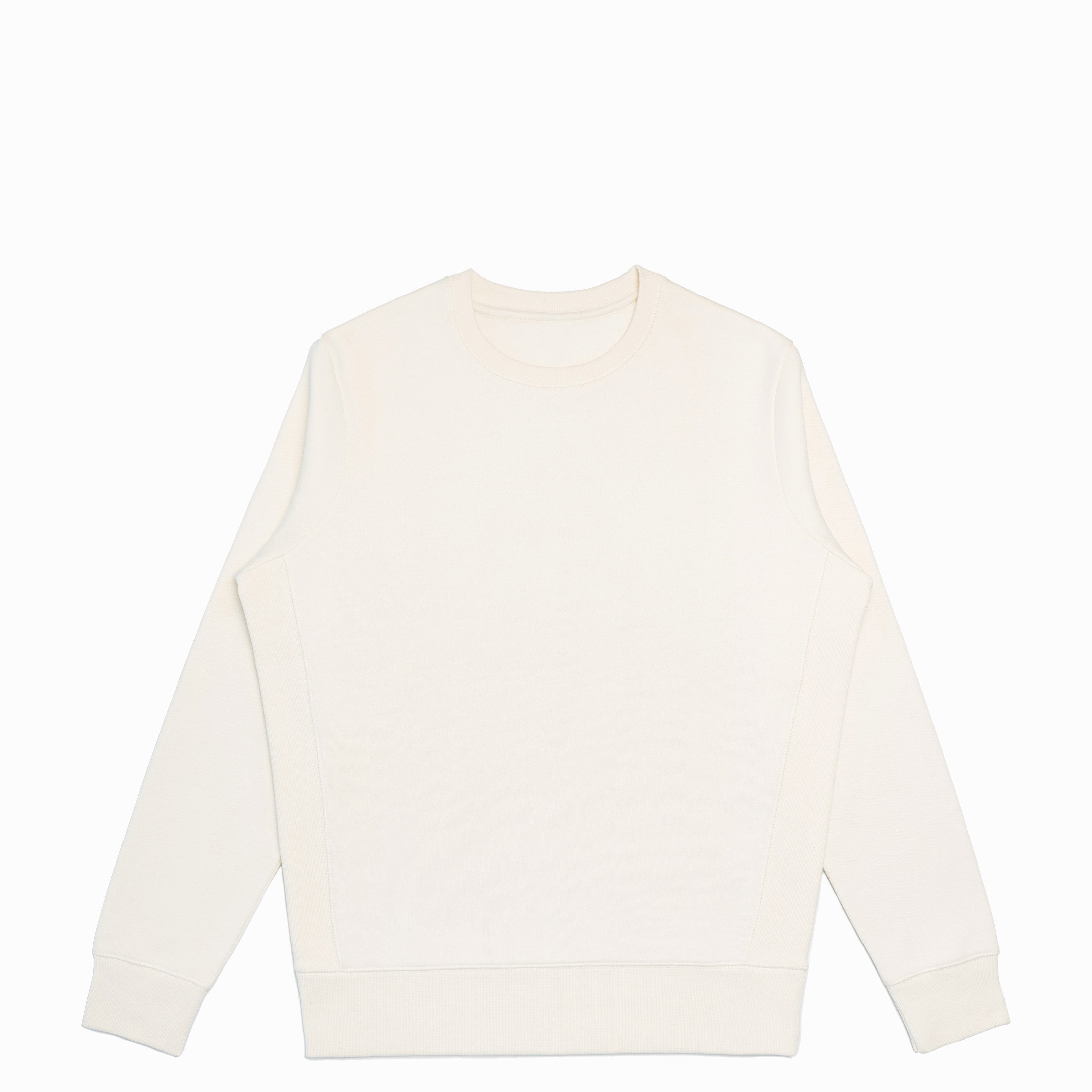 Natural Heavyweight Organic Brushed Crew