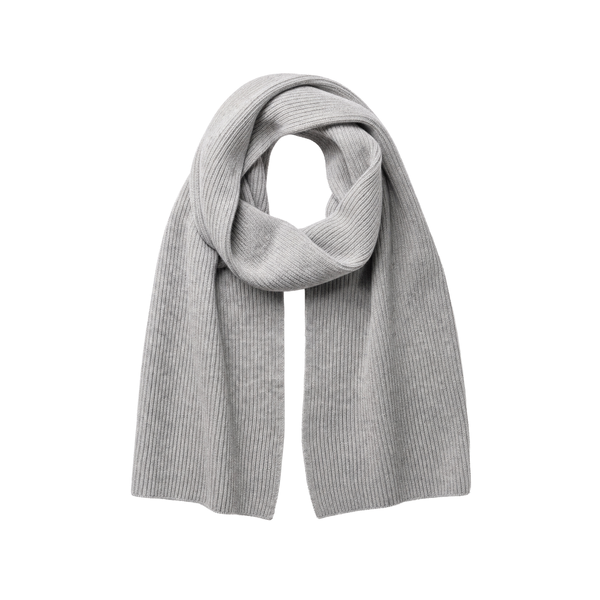 Custom Heather Grey 3-End Cashmere Scarf Sample