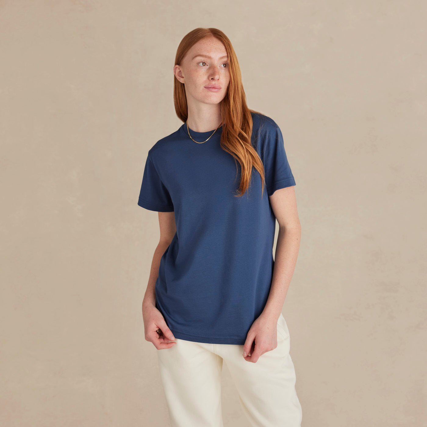 Ocean Navy Midweight Supima® Tee