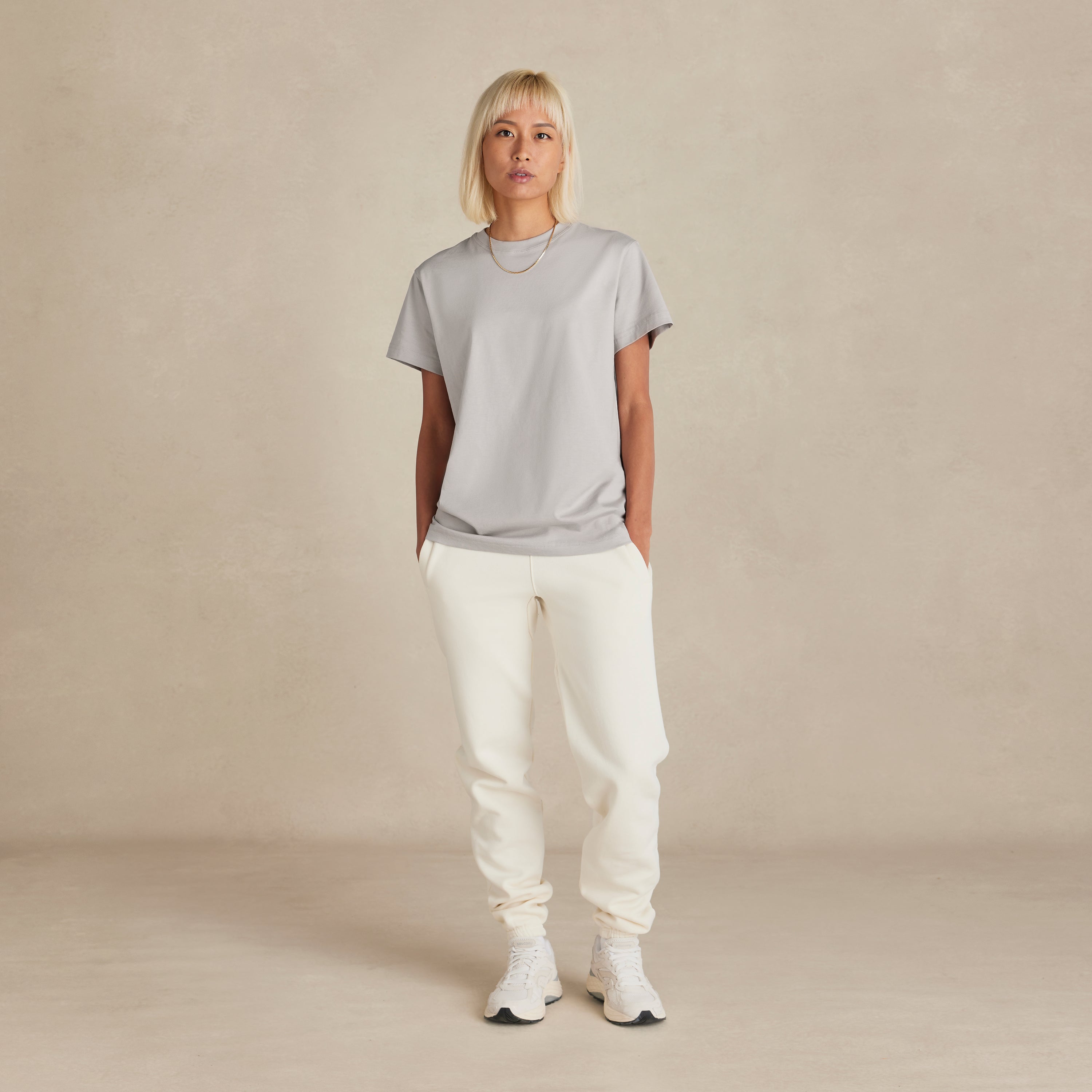 Oyster Midweight Supima® Tee