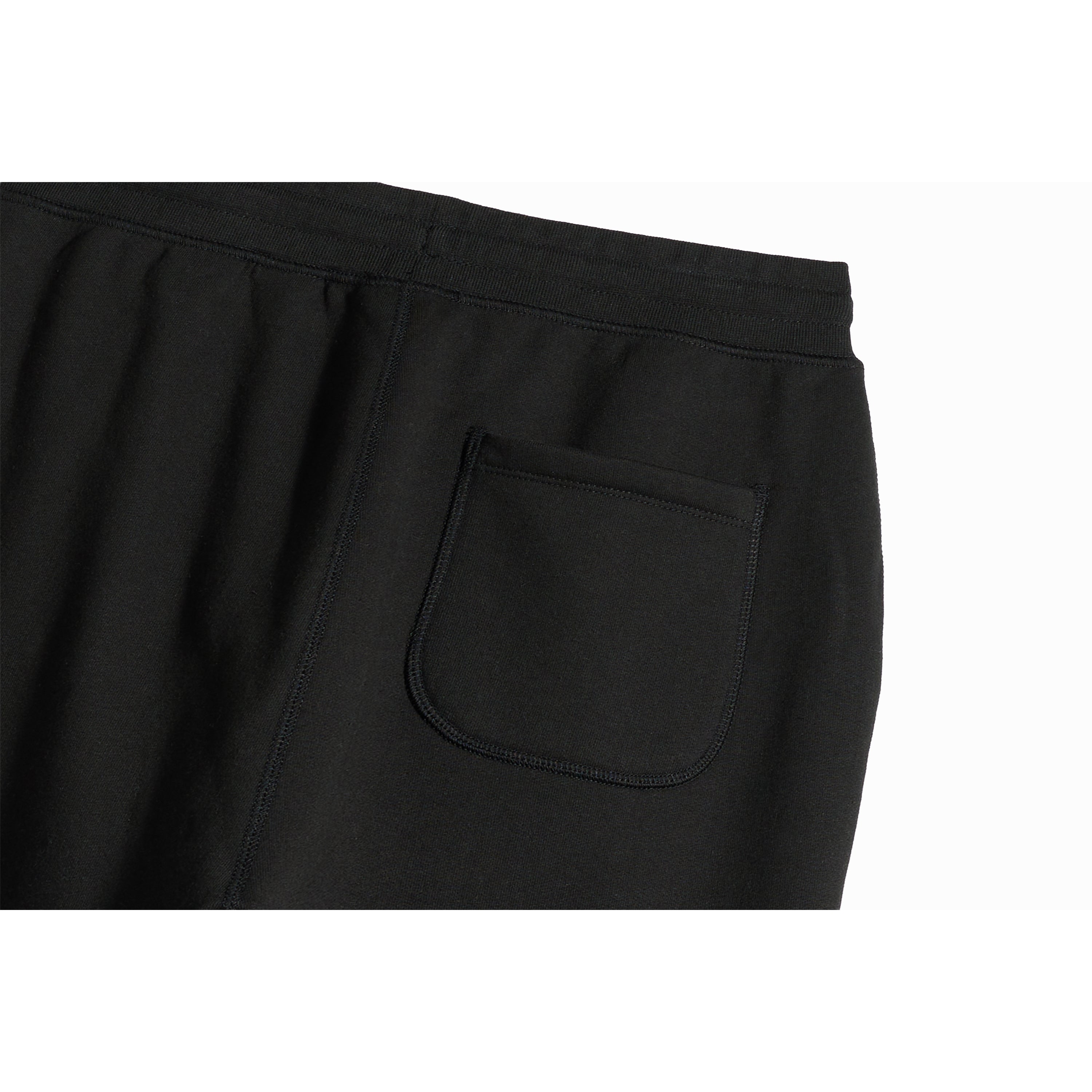 Black Organic Heavyweight Brushed Pant