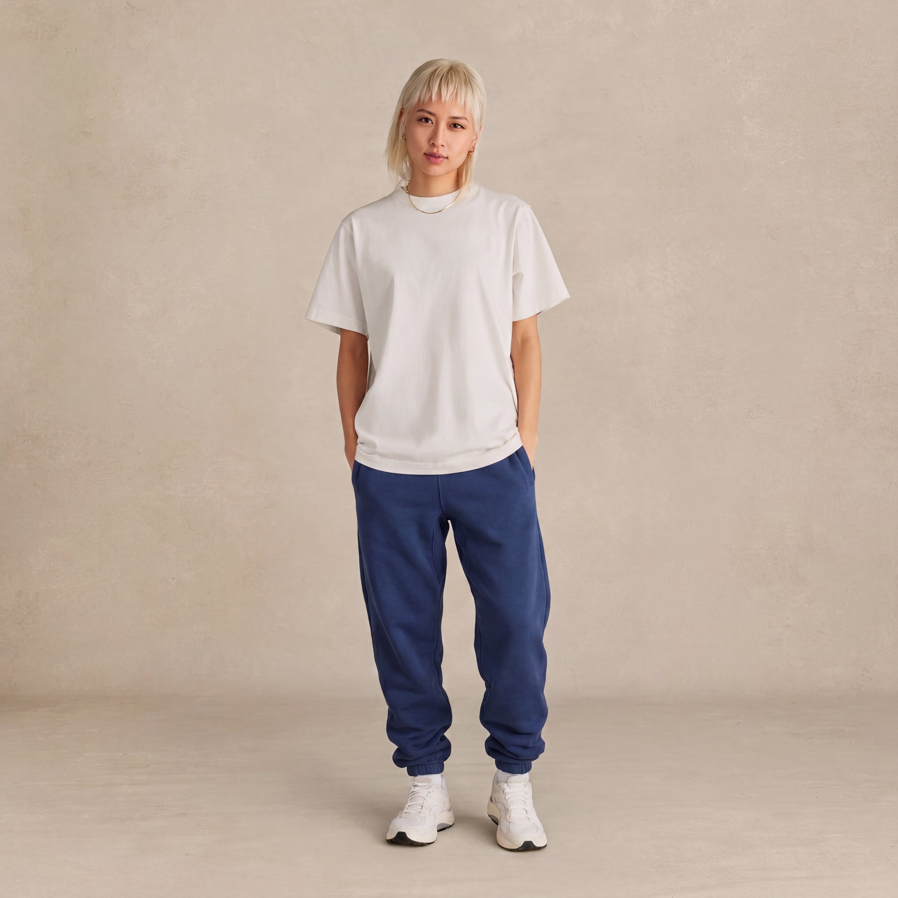Ocean Navy Organic Heavyweight Brushed Pant