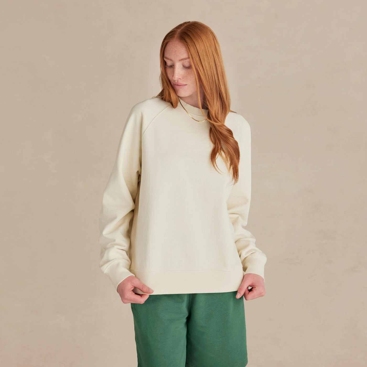 Parchment Ultra Heavyweight Organic French Terry Crew