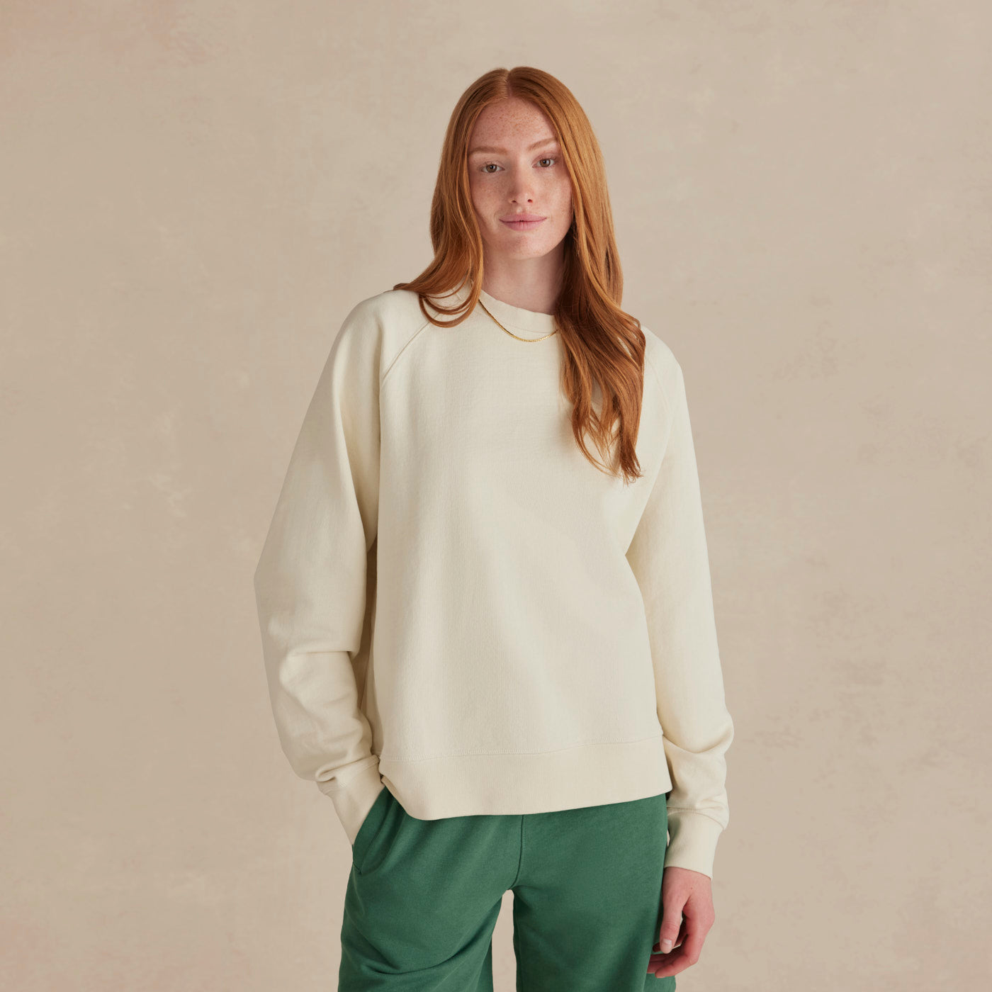 Parchment Ultra Heavyweight Organic French Terry Crew