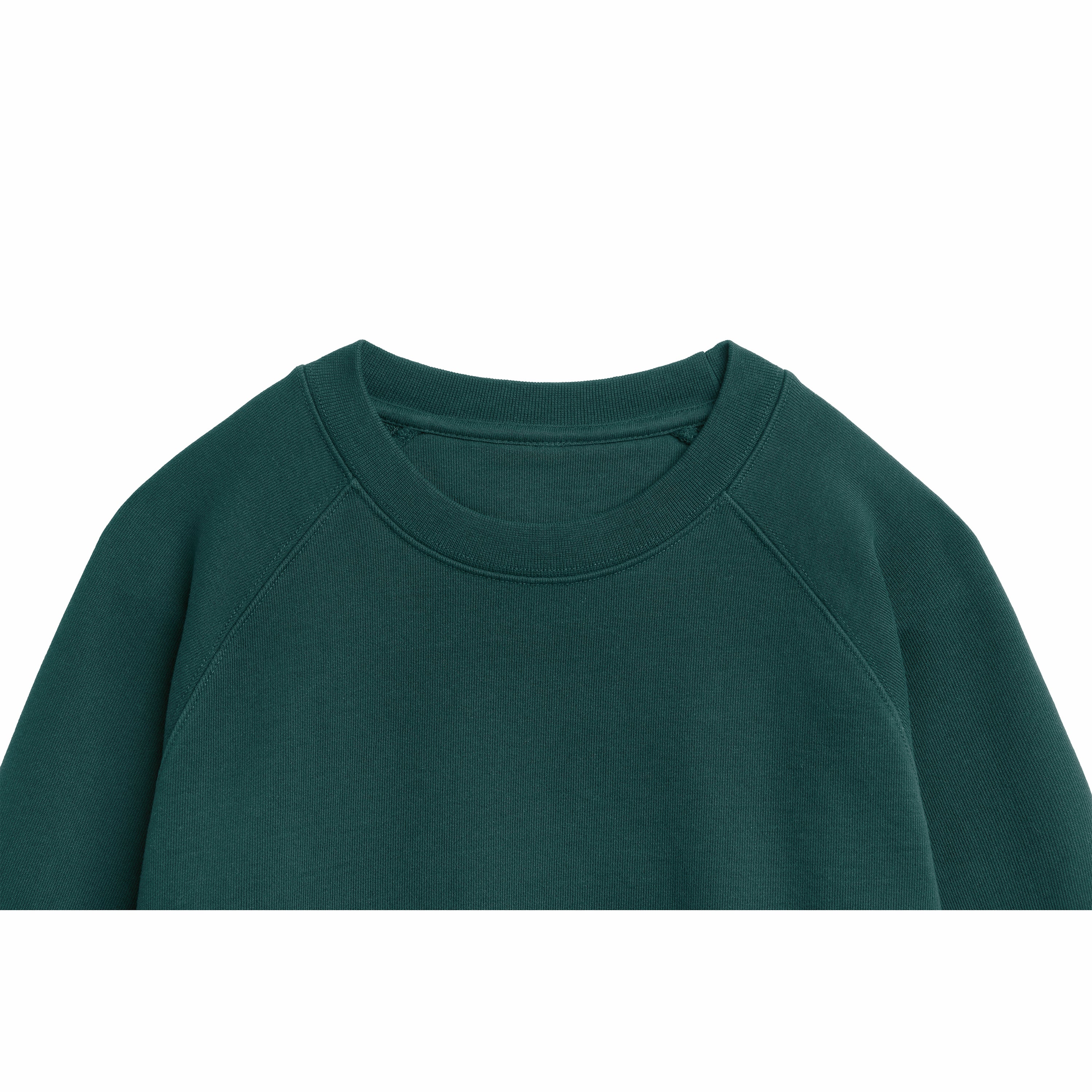 Pine Ultra Heavyweight Organic French Terry Crew