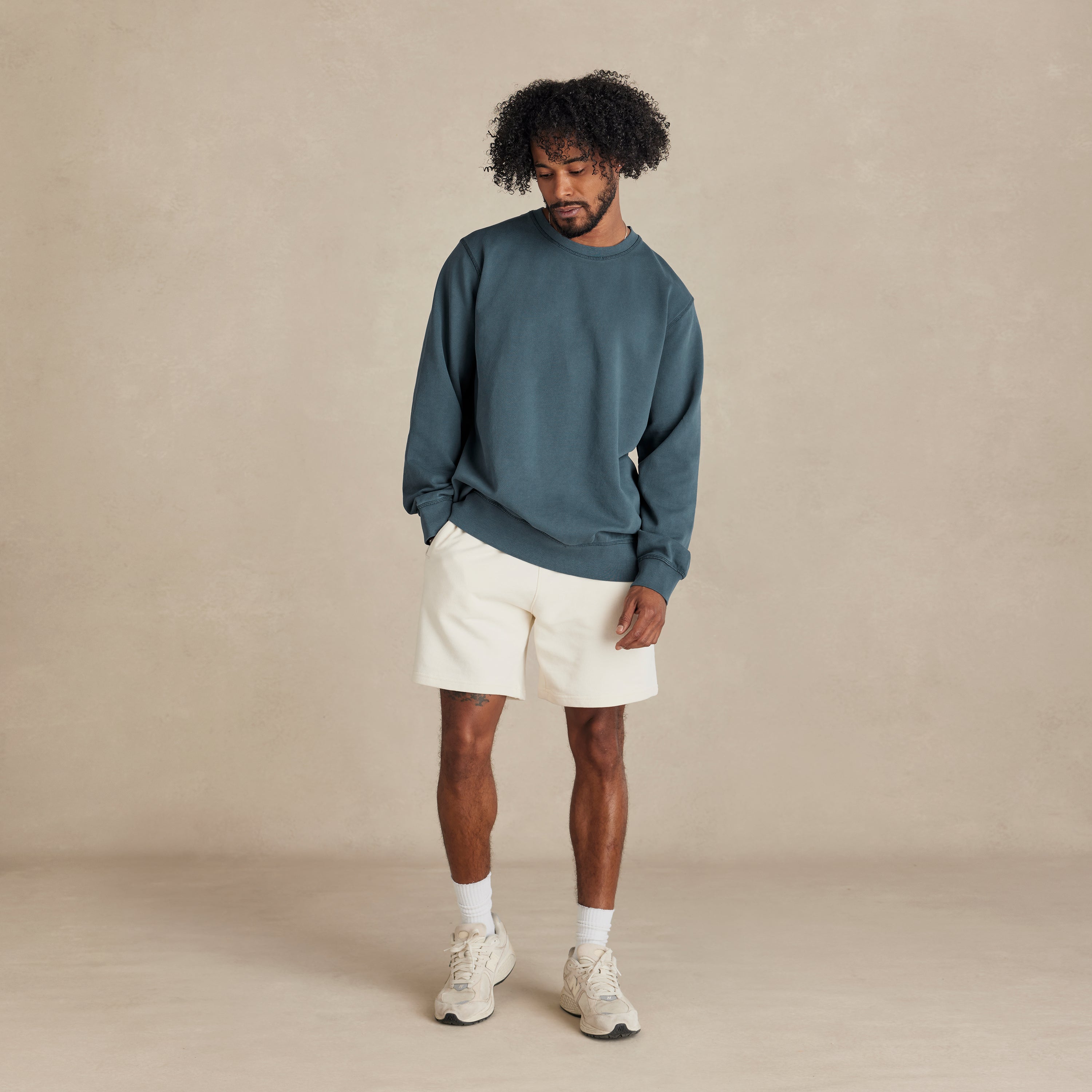 Seaside Midweight Organic French Terry Crew