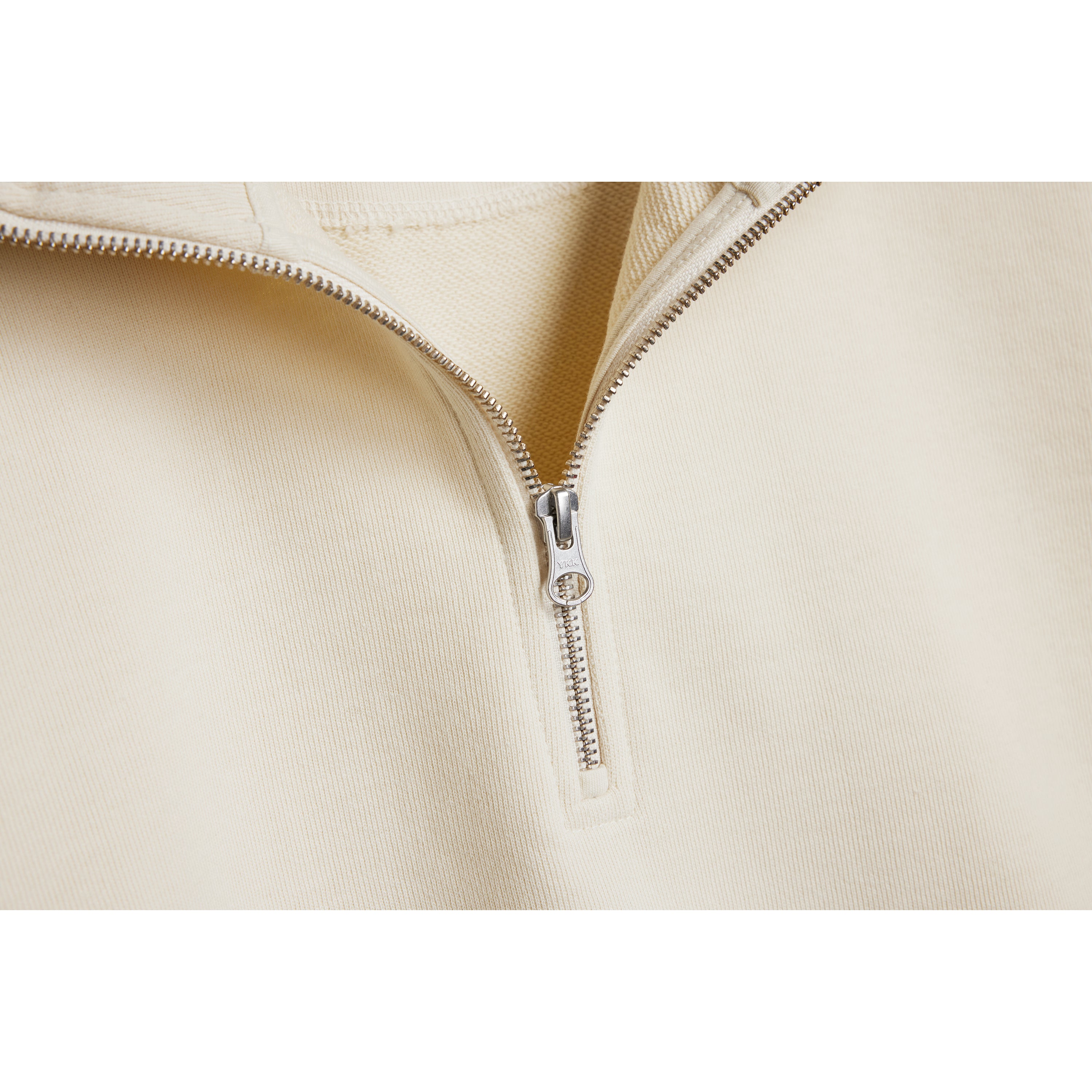 Parchment Ultra Heavyweight Organic French Terry Quarter Zip