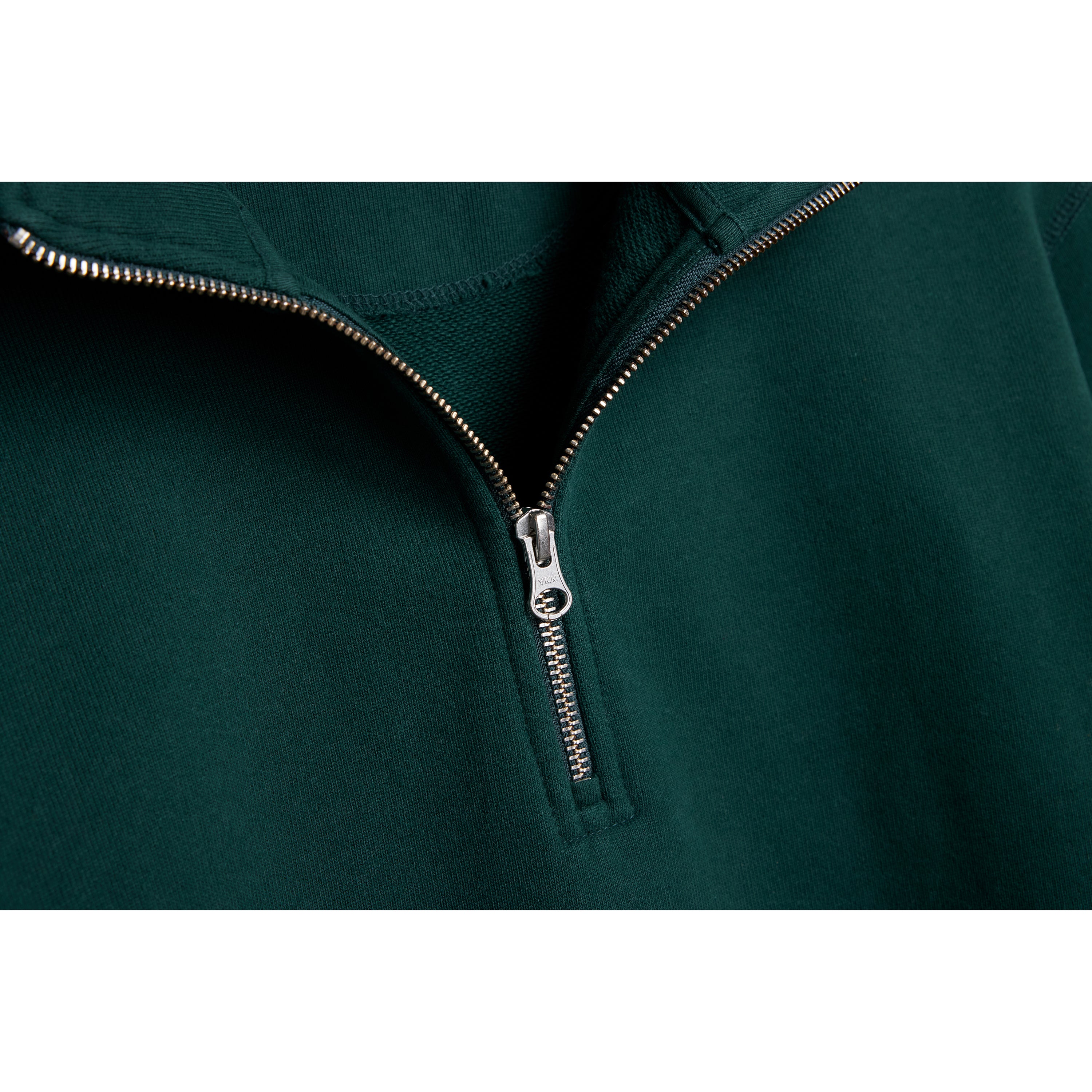 Pine Ultra Heavyweight Organic French Terry 1/4 Zip