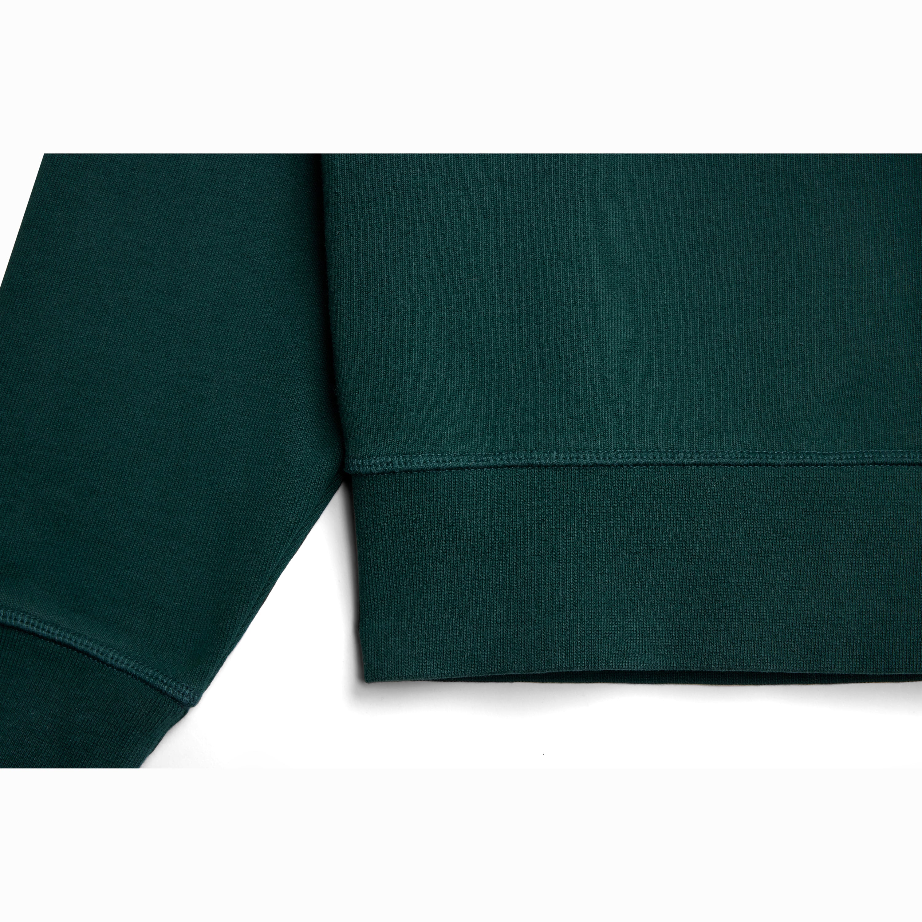Pine Ultra Heavyweight Organic French Terry 1/4 Zip
