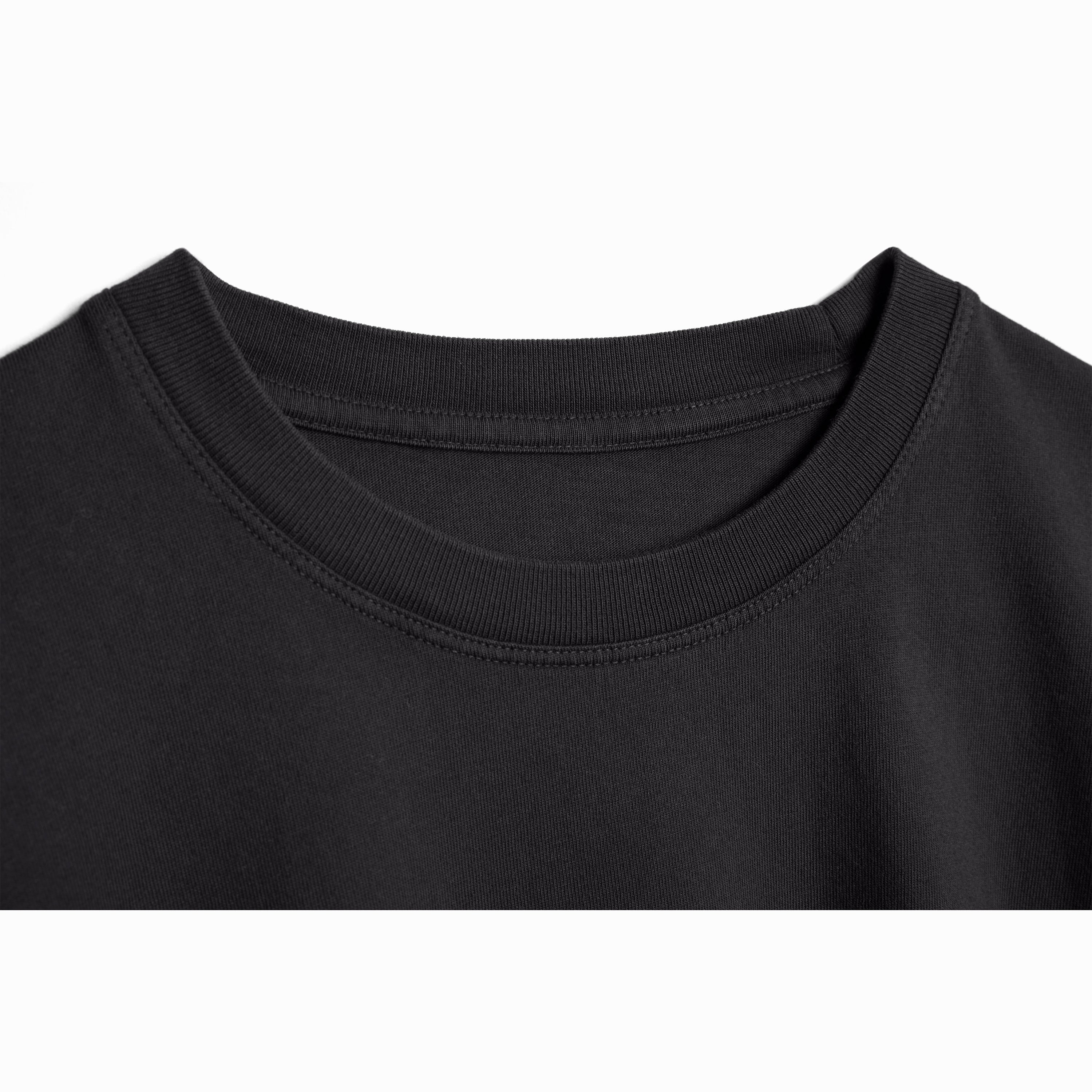 Women's Black Heavyweight Organic Tee