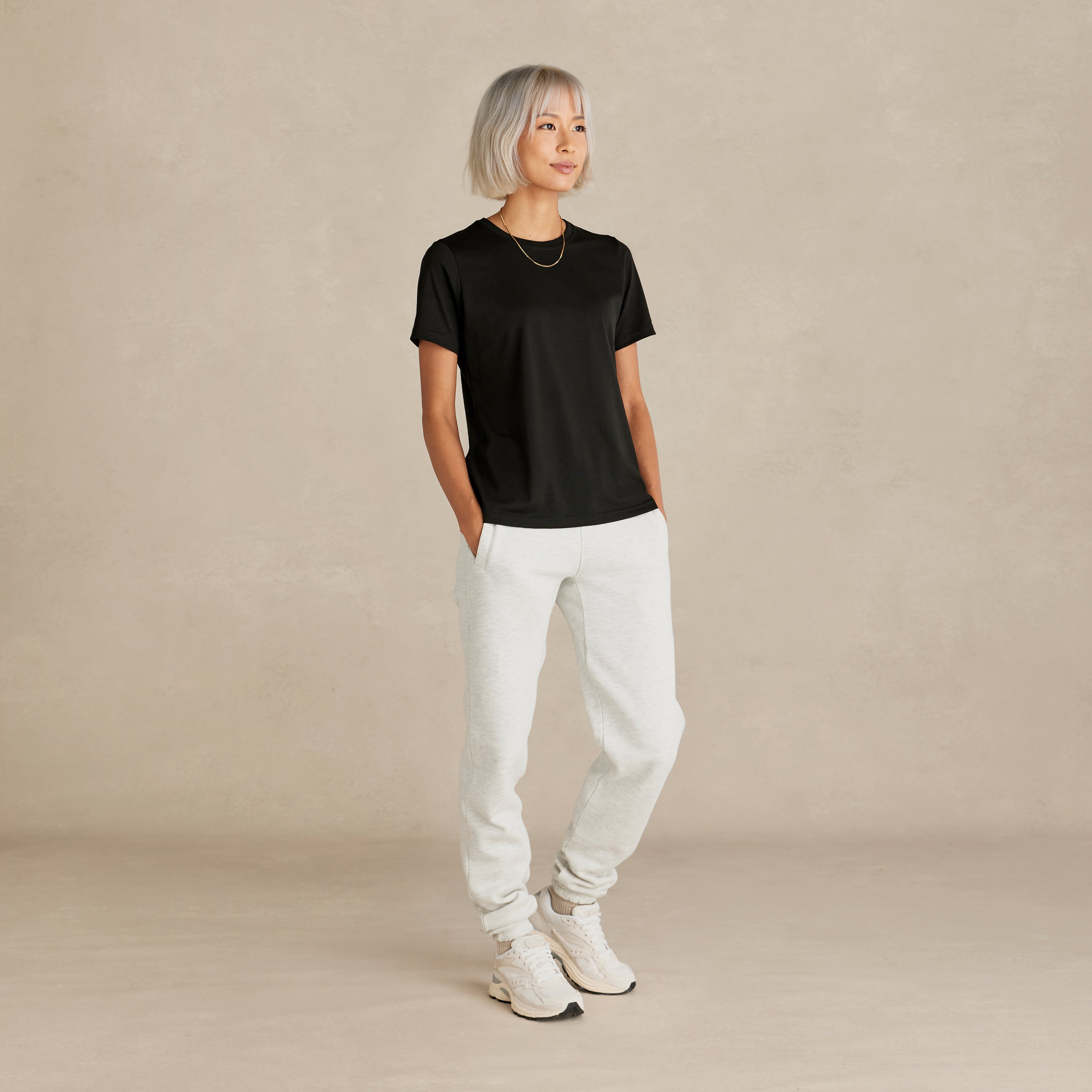Black Midweight Supima® Women's Tee