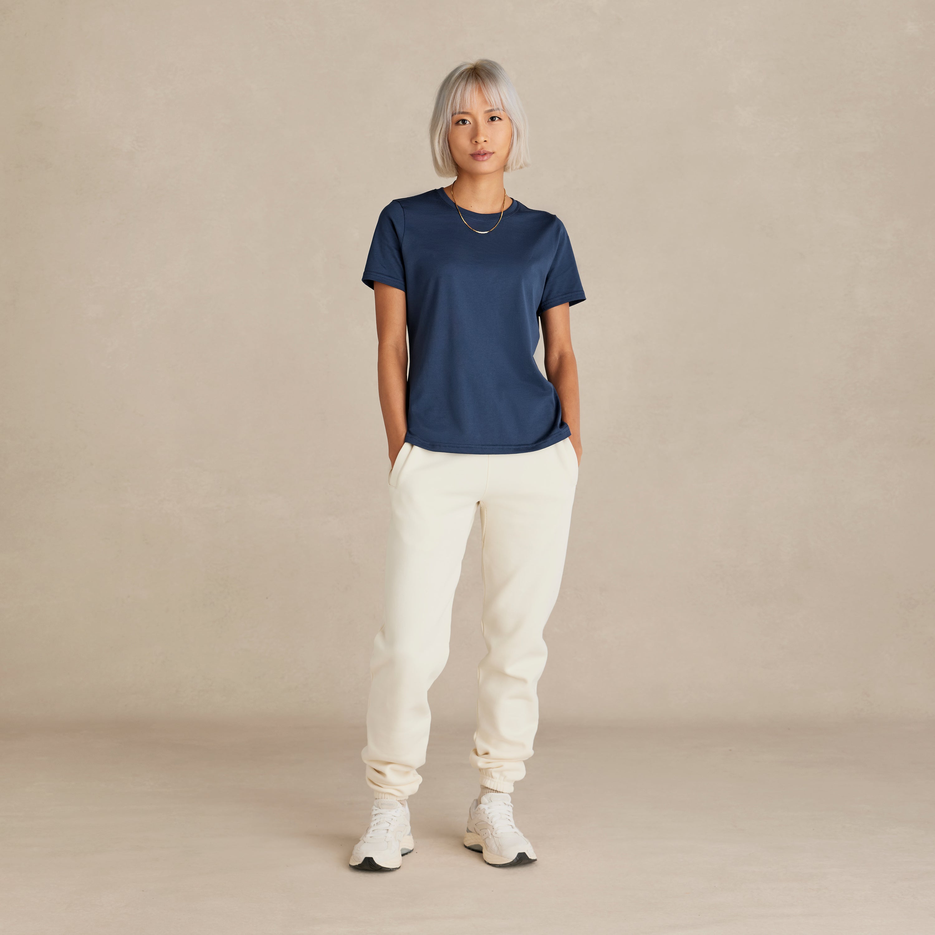 Women's Ocean Navy Midweight Supima® Tee
