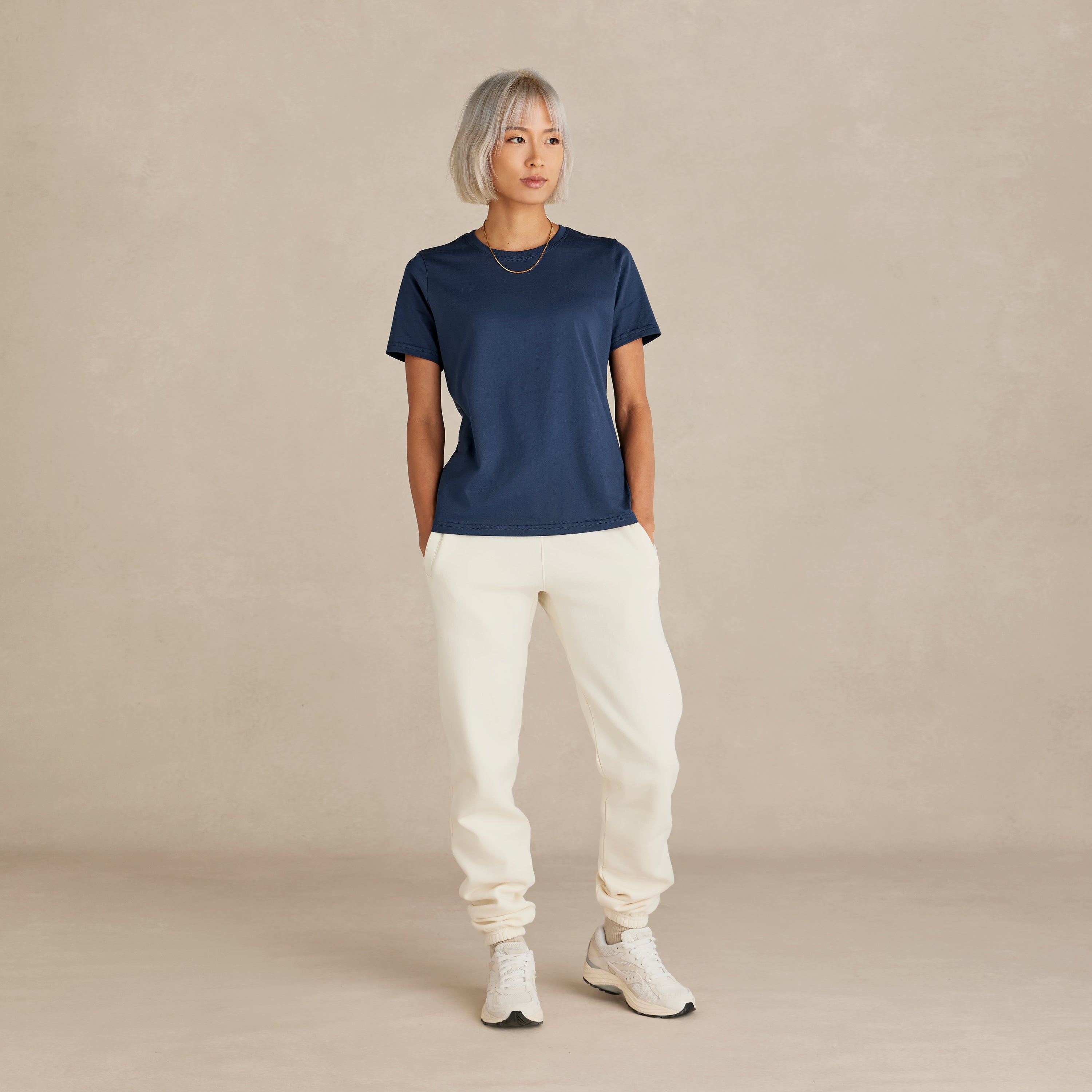 Women's Ocean Navy Midweight Supima® Tee