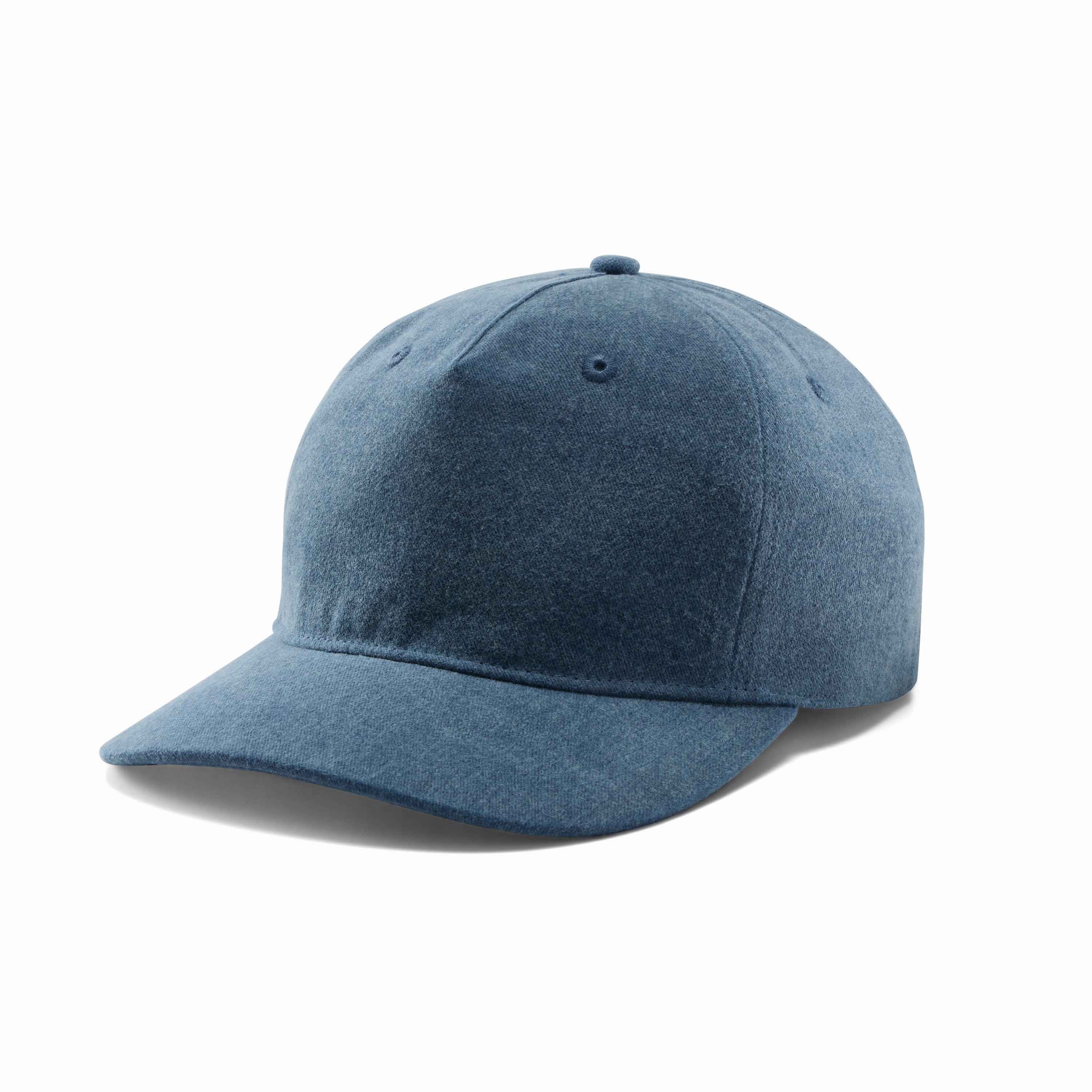 Washed Navy Cotton Twill 5-Panel Hat