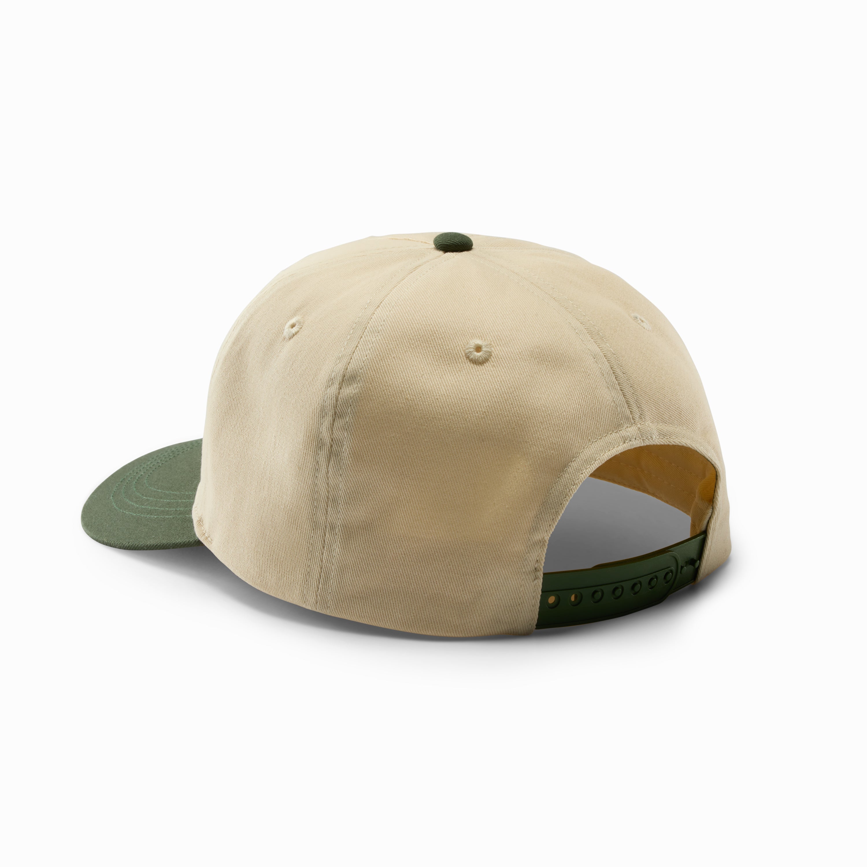 Natural 2-Tone Cotton Twill 5-Panel Hat