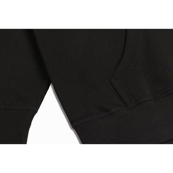 Black Organic Cotton French Terry Hooded Sweatshirt — Original
