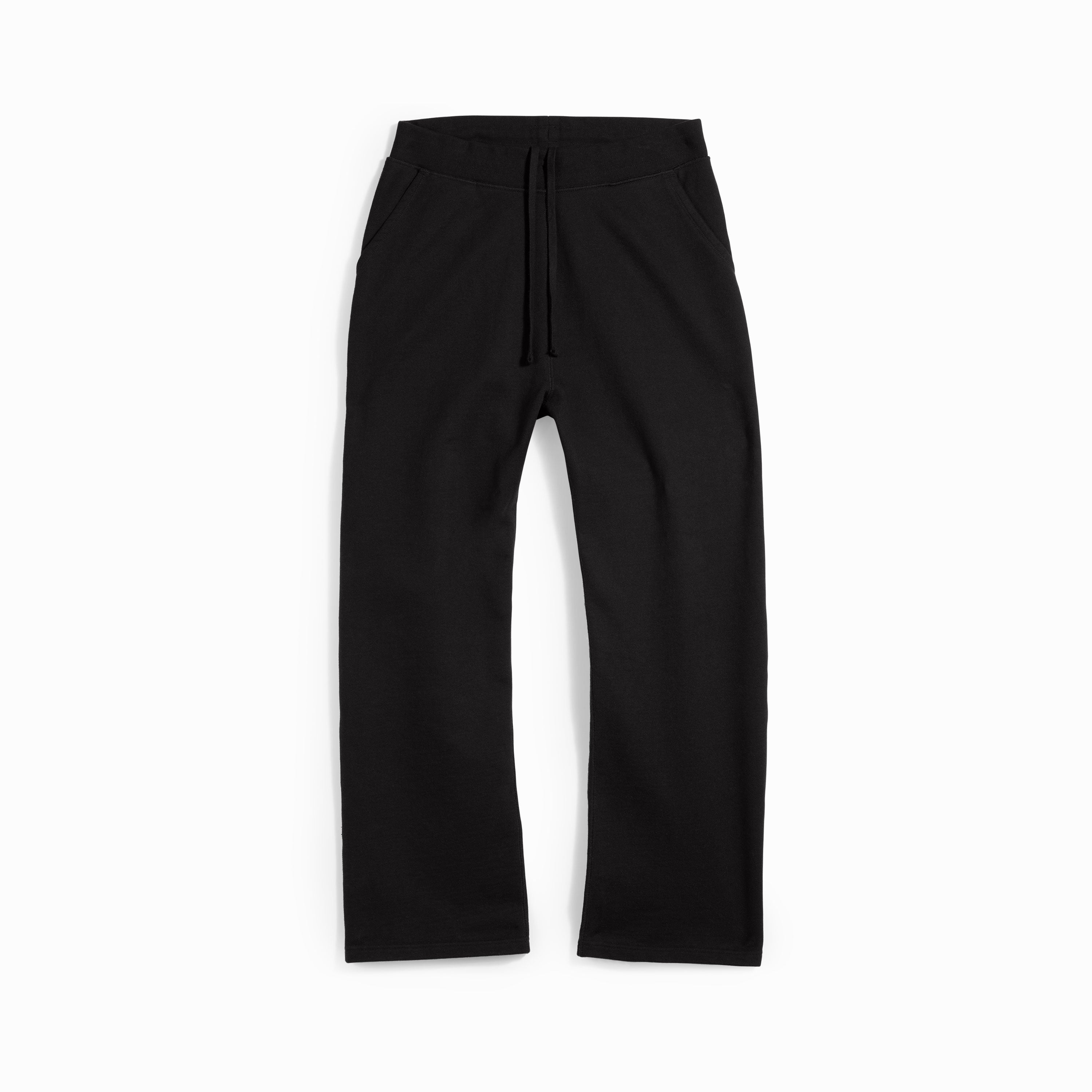 Black Ultra Heavyweight Organic French Terry Pant