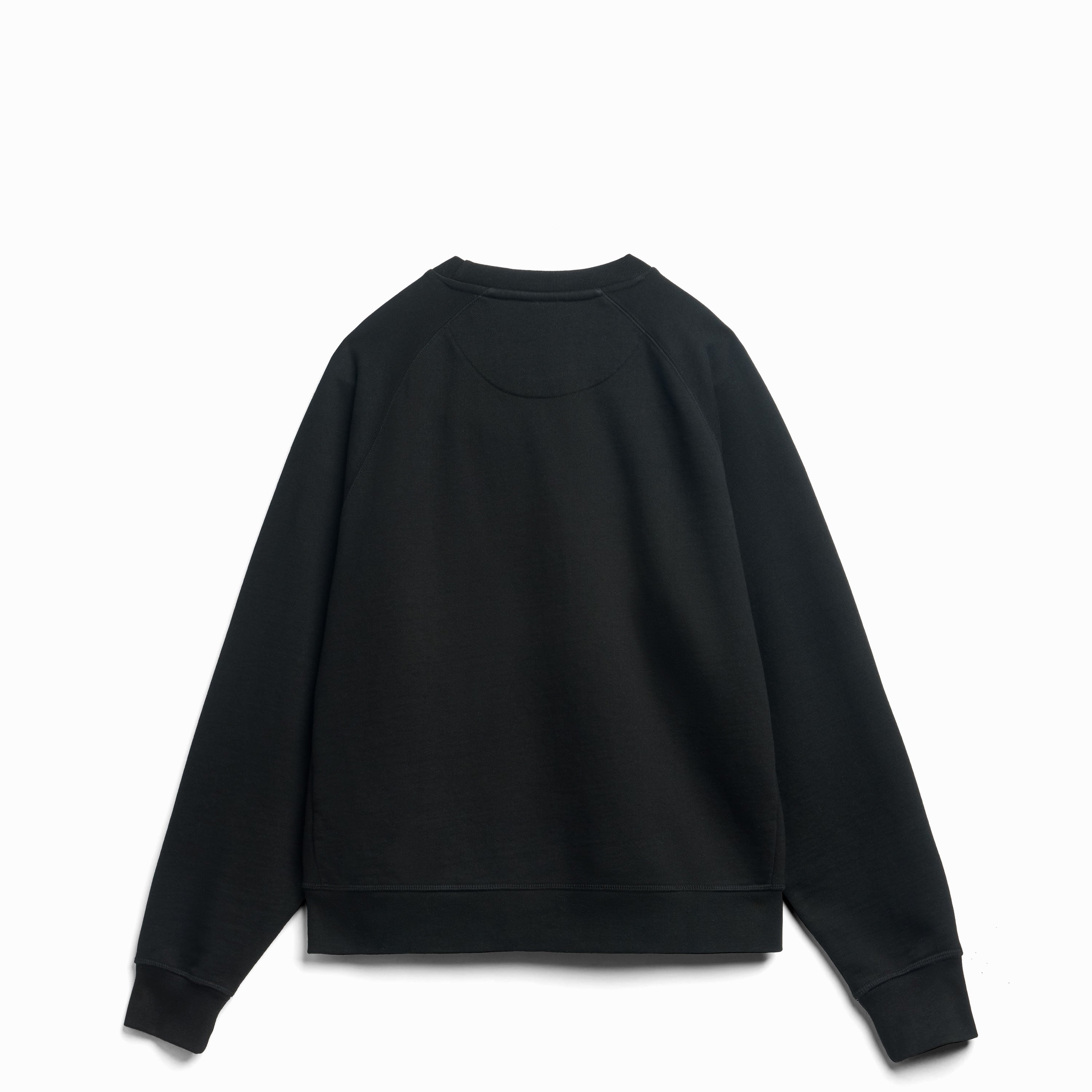 Black Ultra Heavyweight Organic French Terry Crew