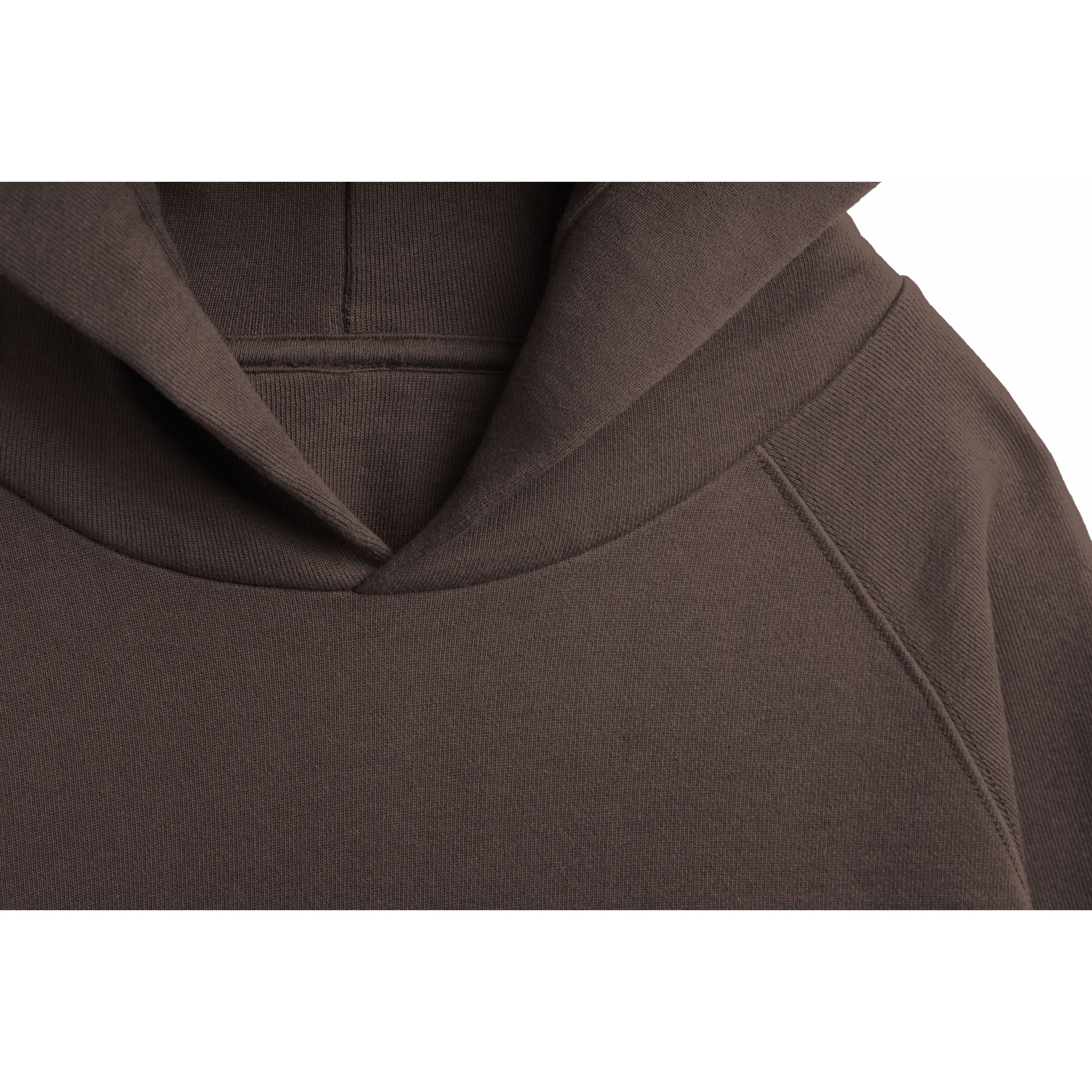 Espresso Ultra Heavyweight Organic French Terry Hood
