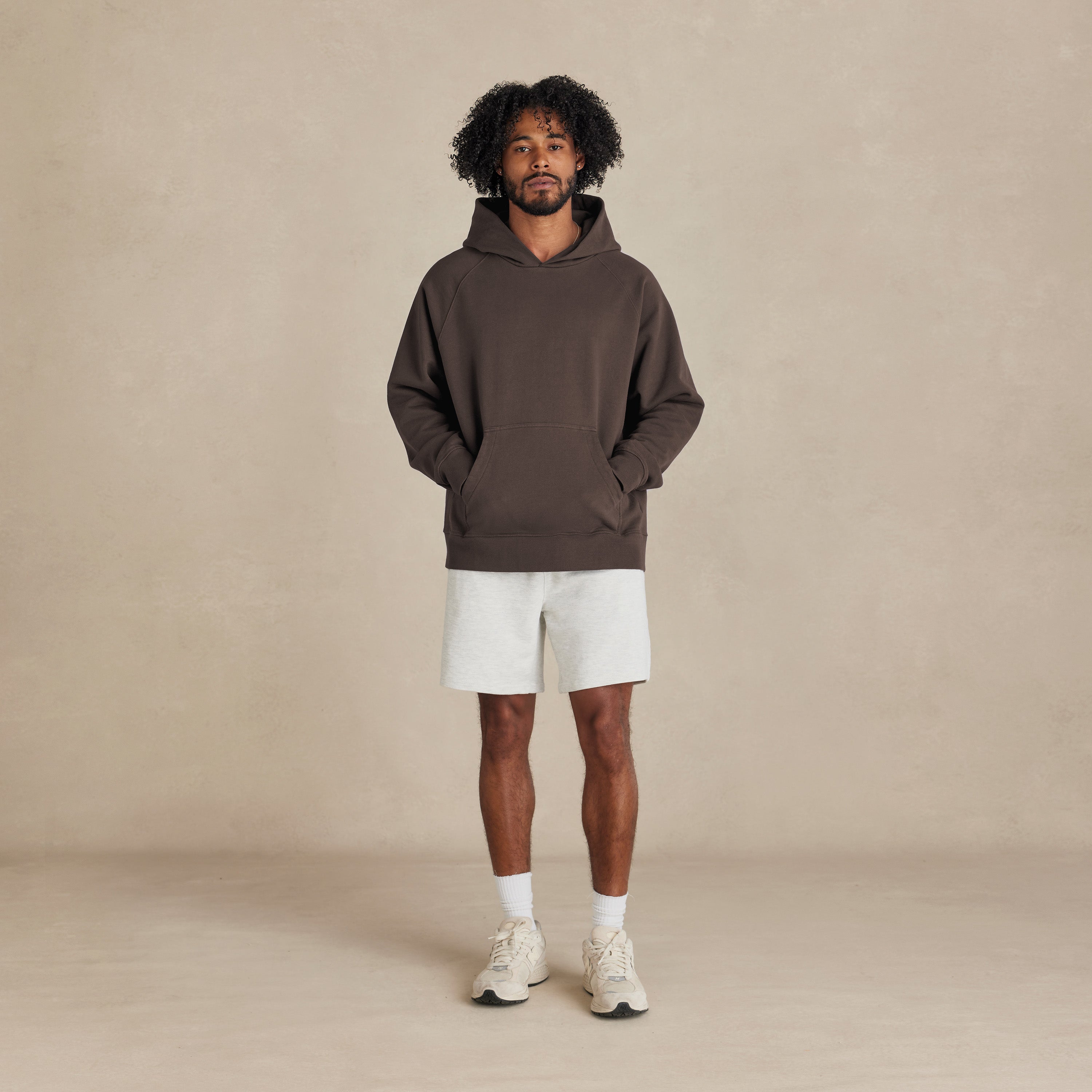 【ダークブラウン（20）】3WAY LAYERD HOODIE Espresso Ultra Heavyweight Organic French Terry Hood