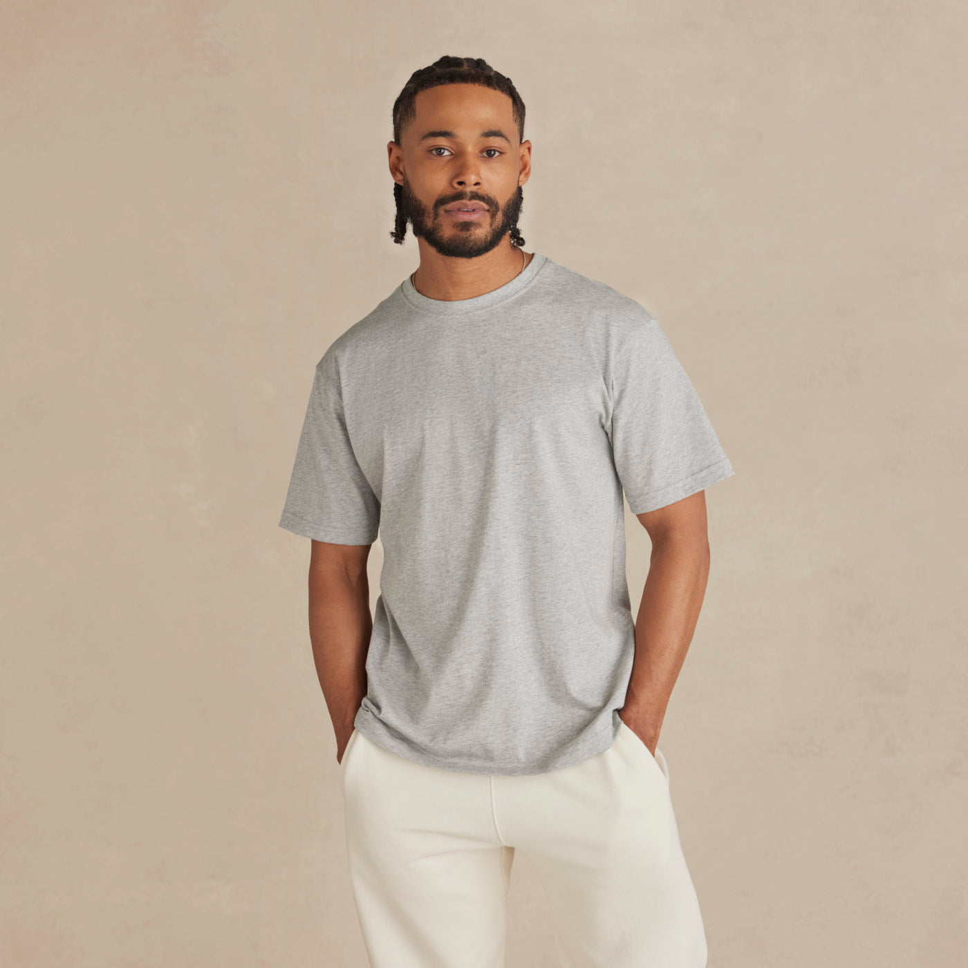Heather Grey Midweight Supima® Tee