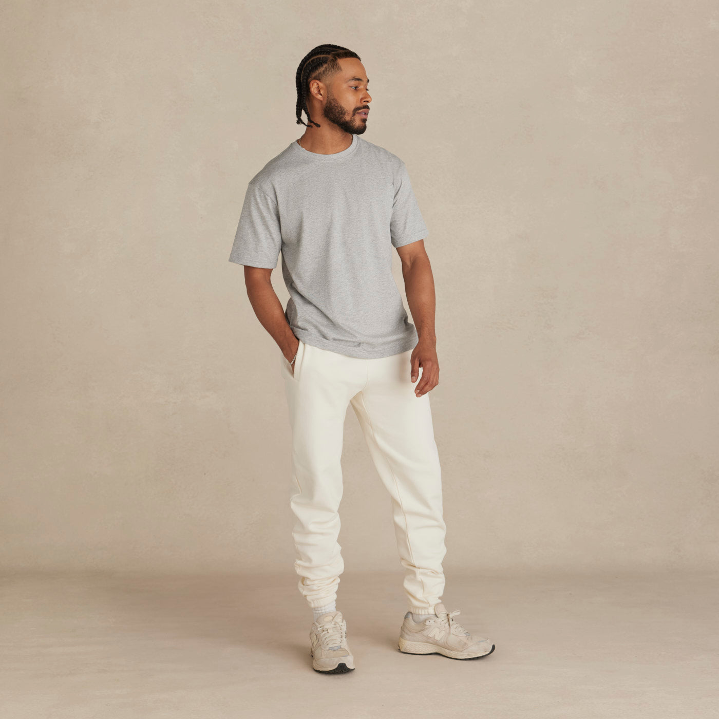 Heather Grey Midweight Supima® Tee
