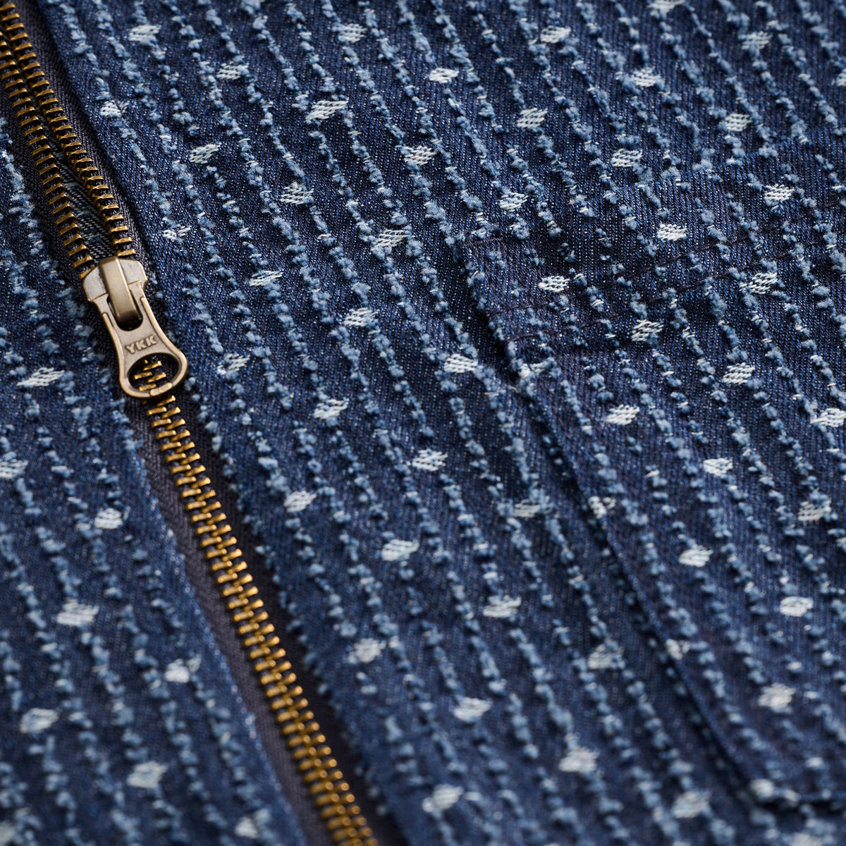 Custom Denim Zip Through Overshirt