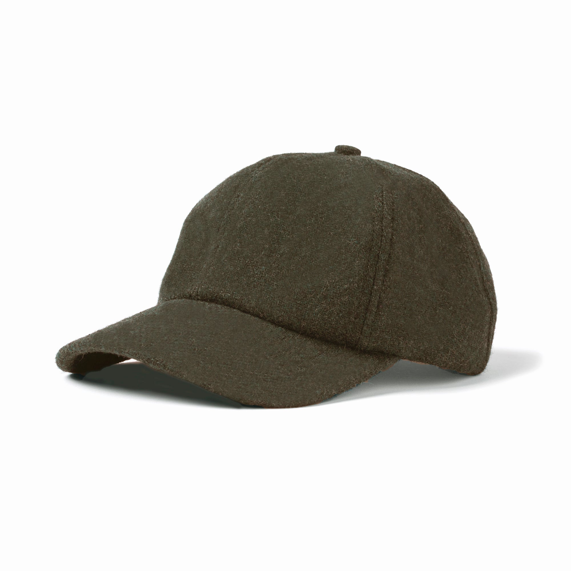 Olive American Wool Flannel 6-Panel Cap