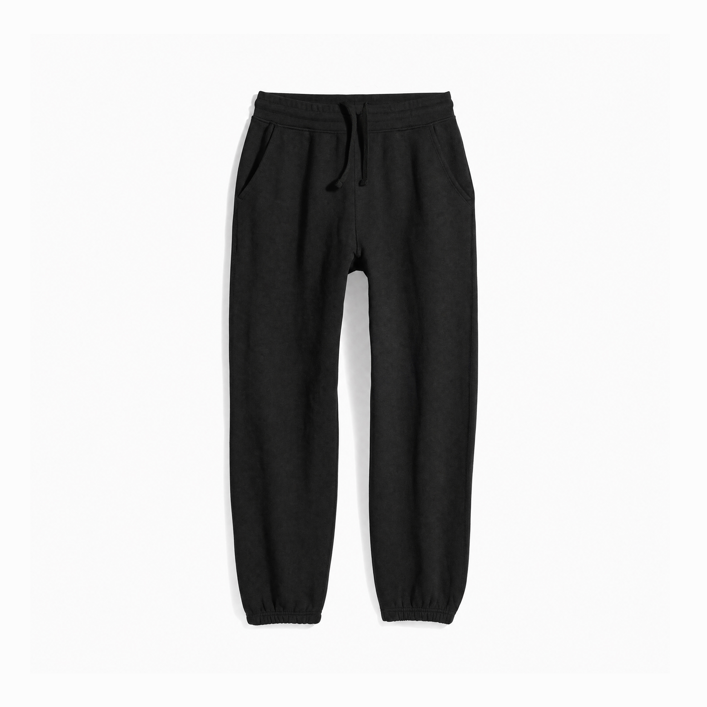 Black Organic Heavyweight Brushed Pant