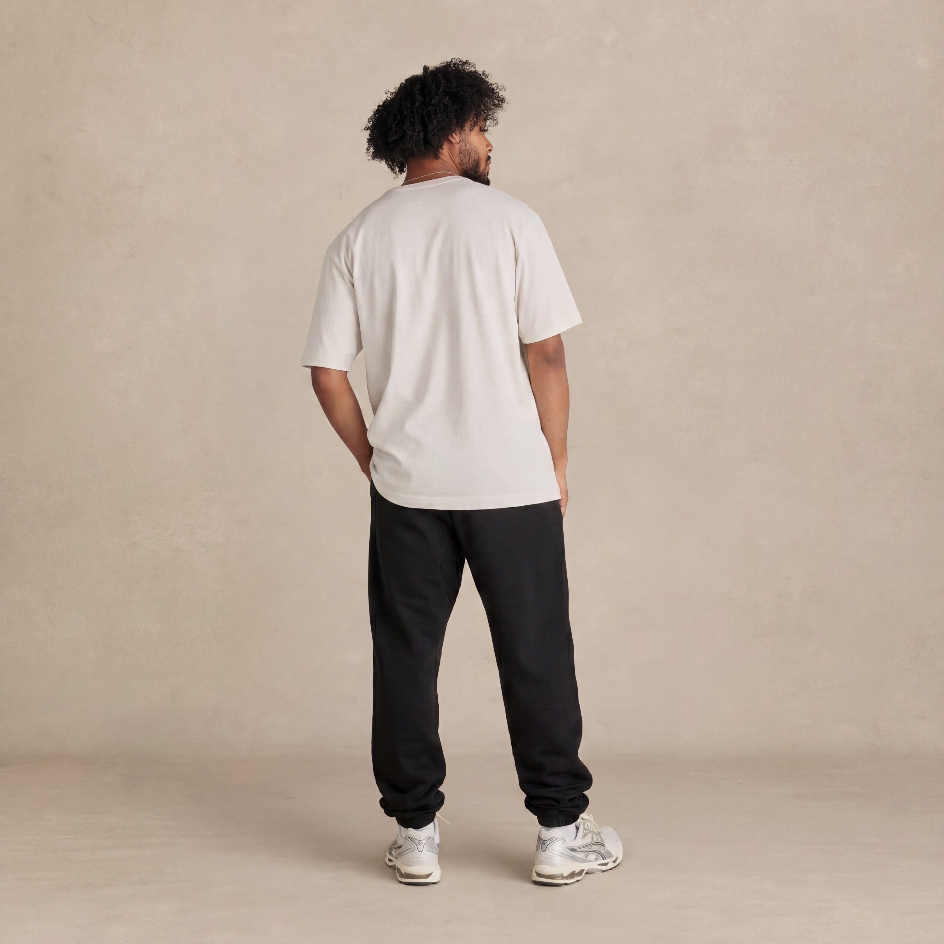 Black Organic Heavyweight Brushed Pant