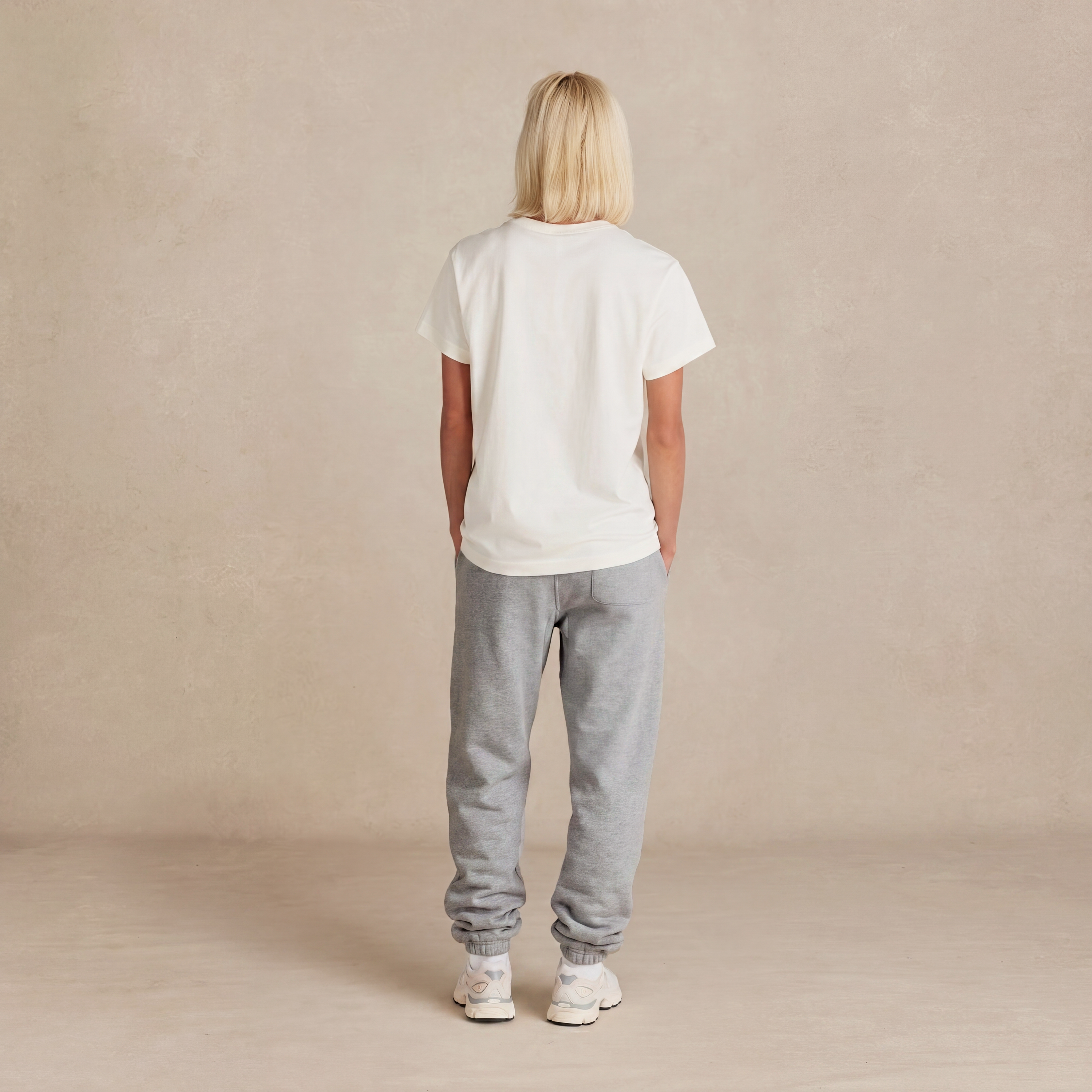 Heather Grey Organic Heavyweight Brushed Pant