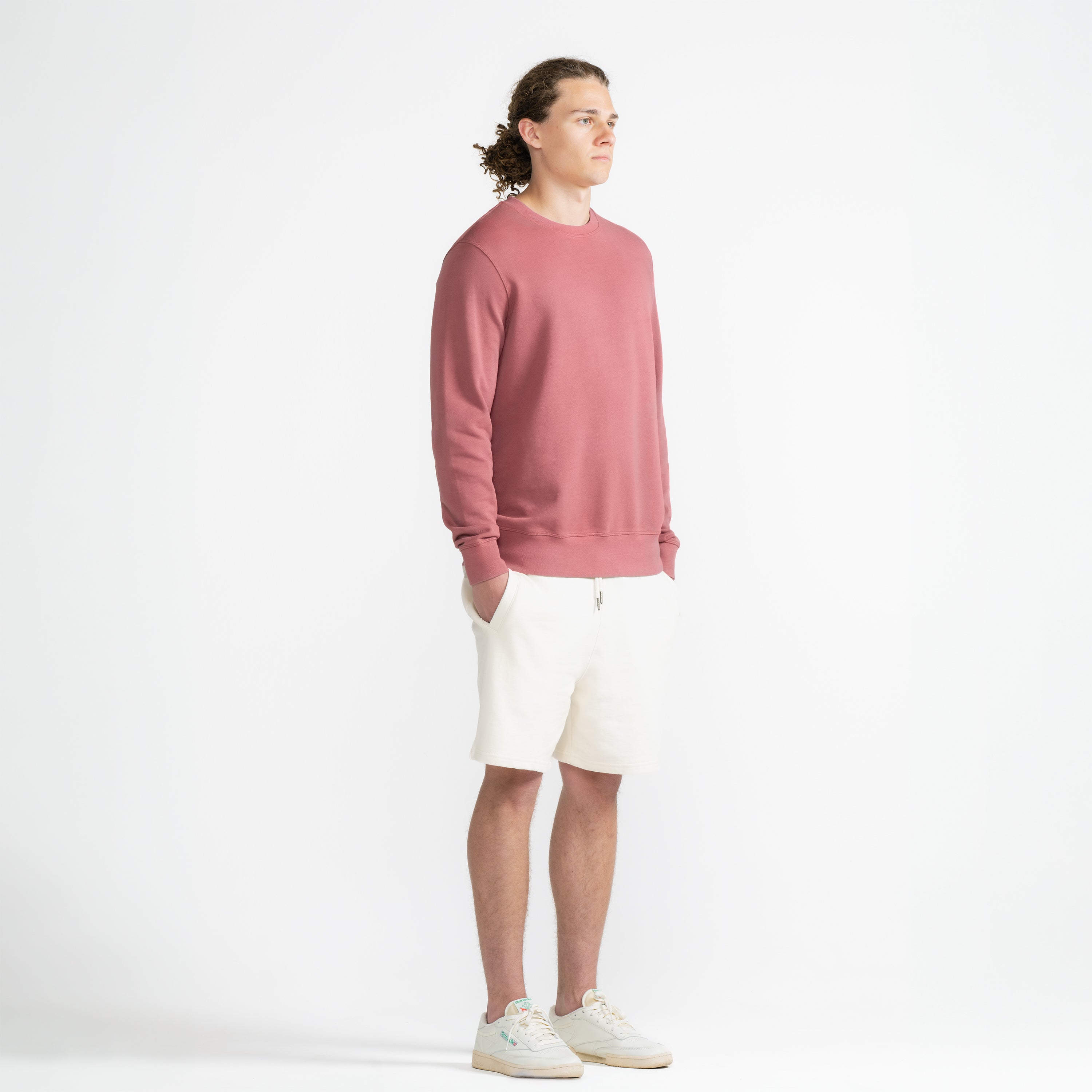 3 PINK Blank Terry best Cotton Sweatshirt