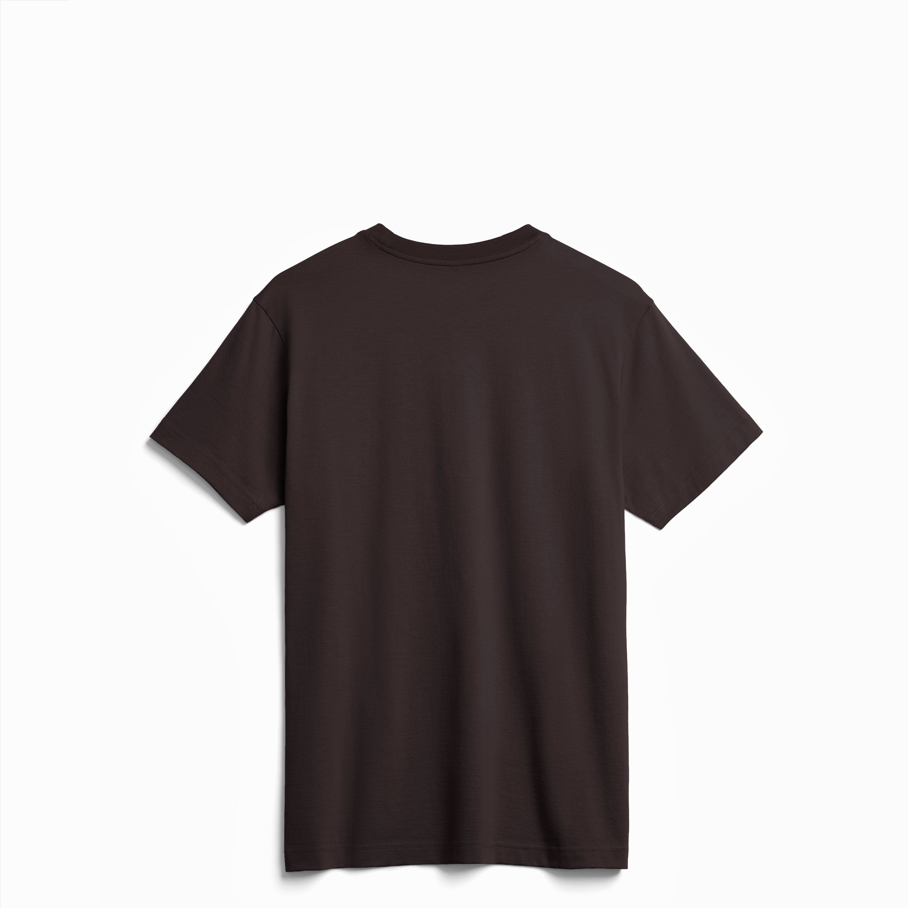 Brown t-shirt on a white background