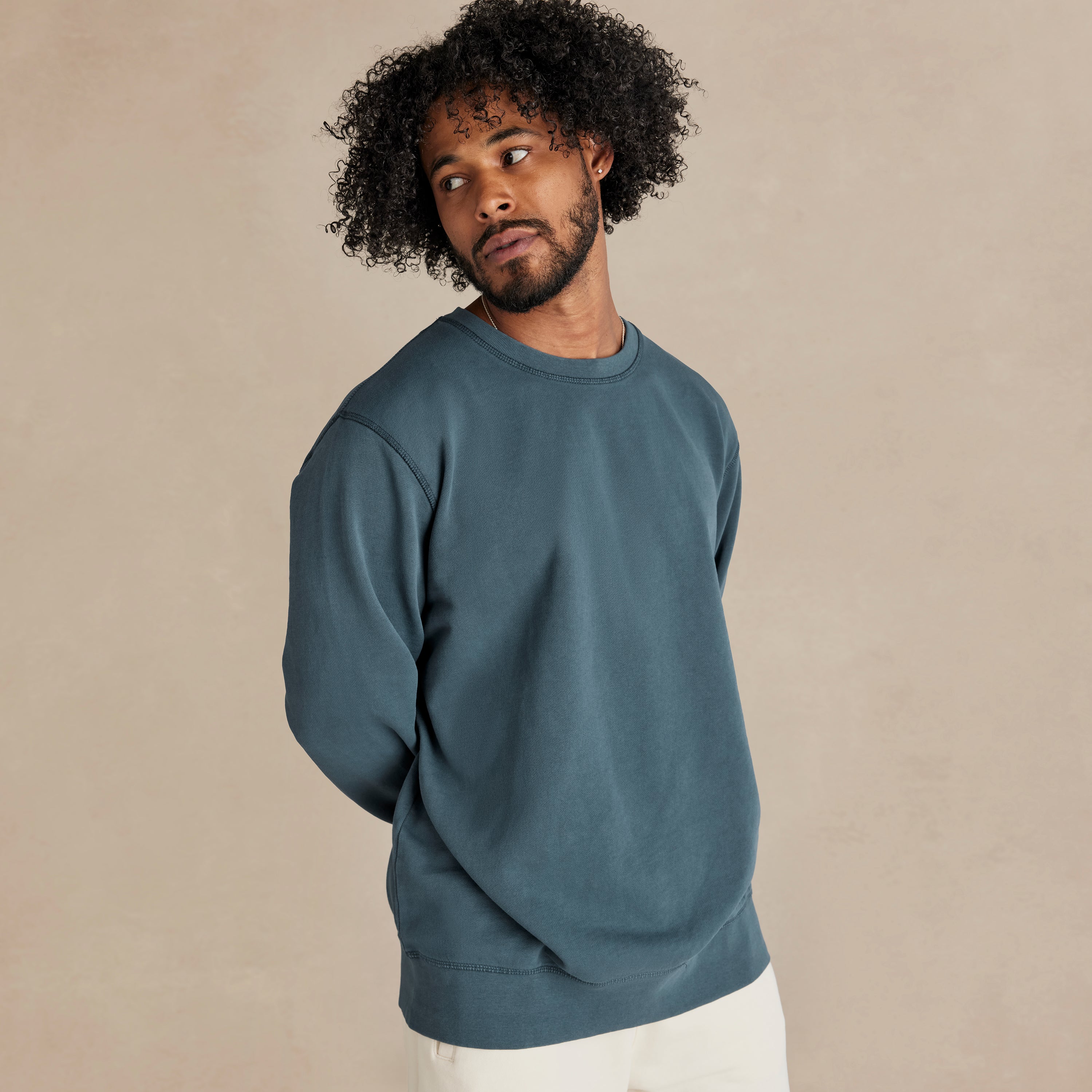 Seaside Midweight Organic French Terry Crew