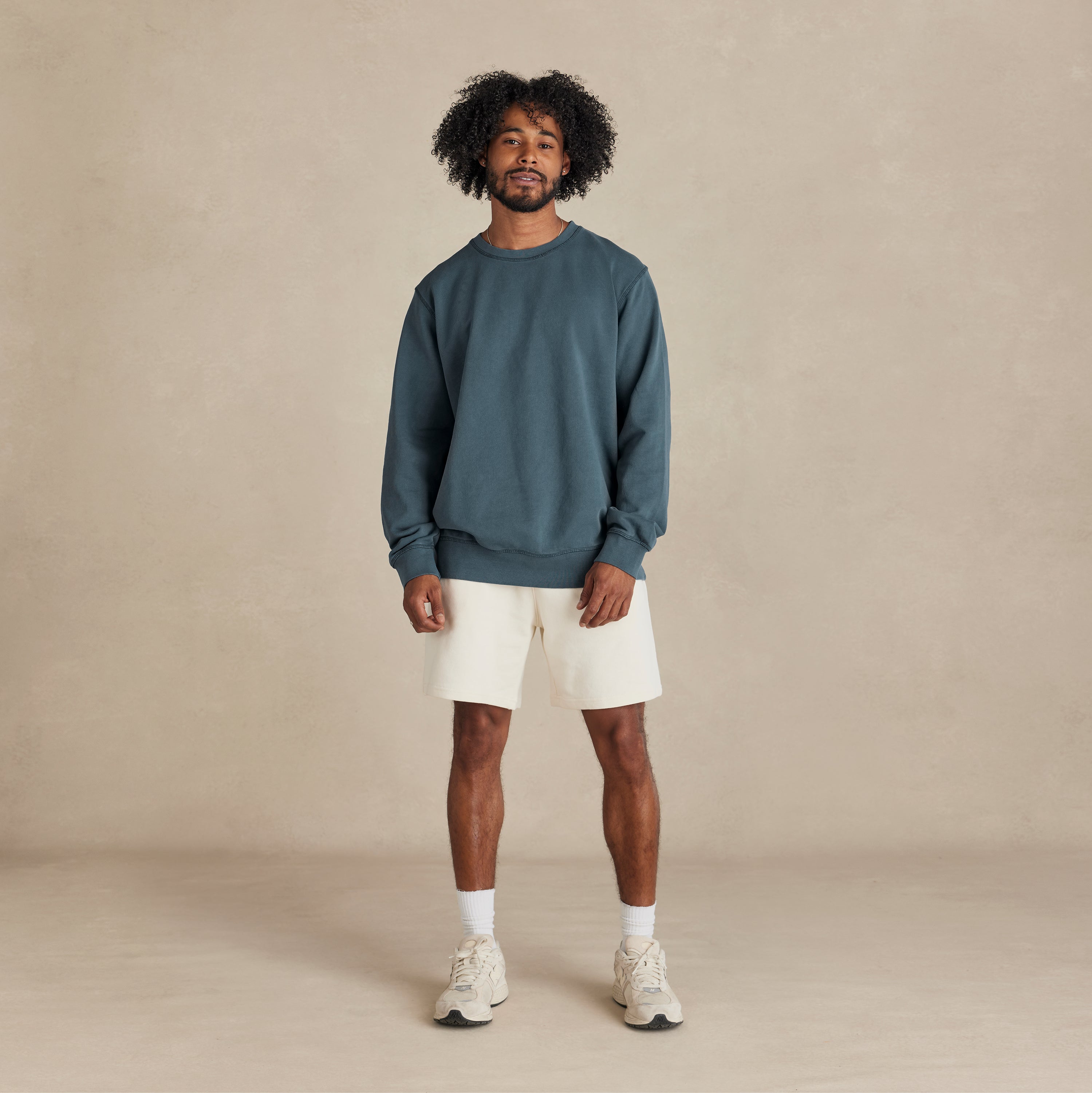 Seaside Midweight Organic French Terry Crew