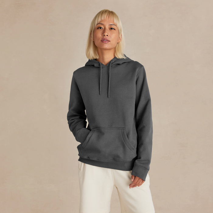 Slate Organic Cotton Hooded Sweatshirt