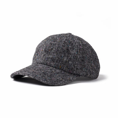 Grey Italian Wool Donegal 6-Panel Cap